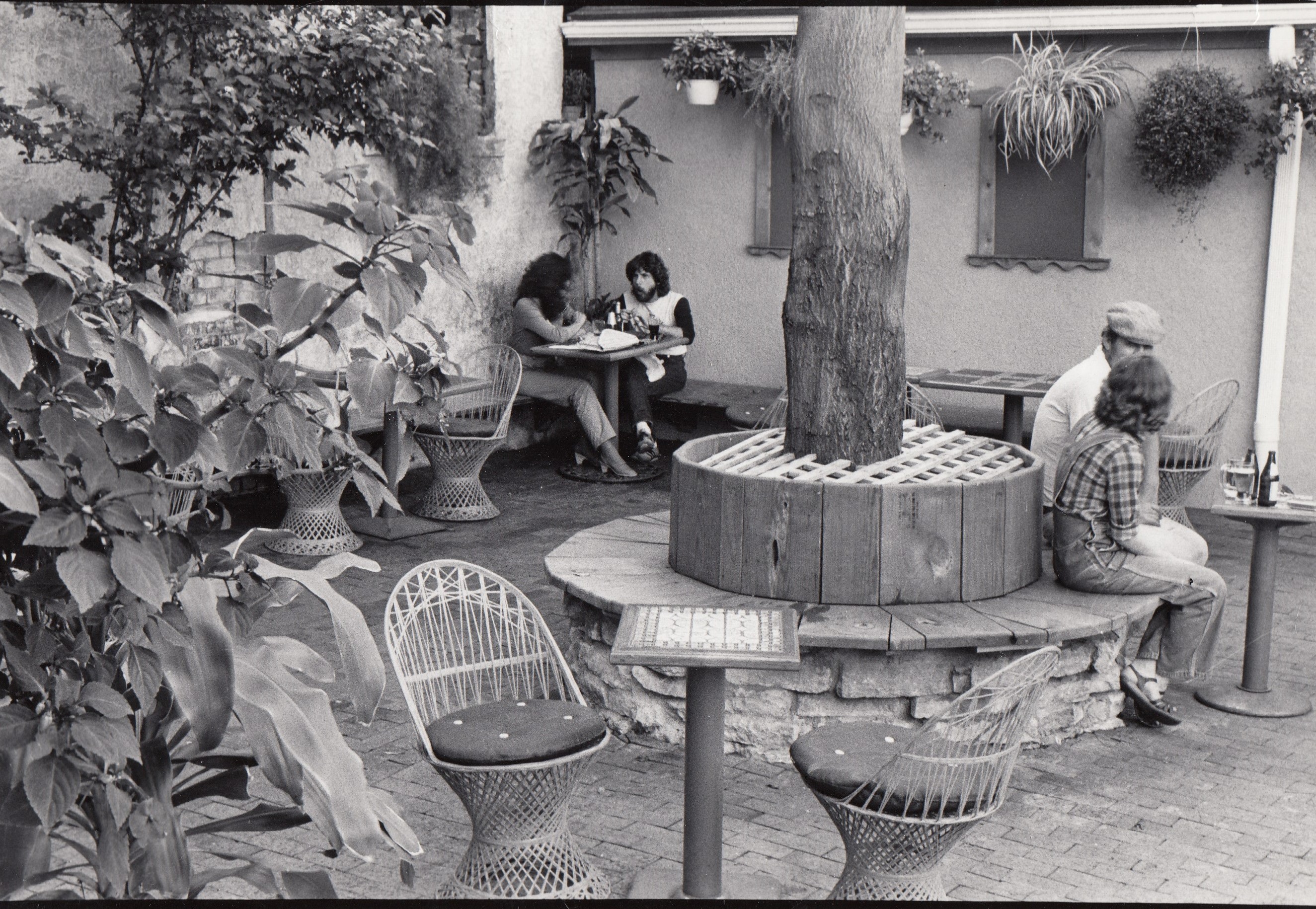 Trolley Stop founder Elizabeth Jo Thielen died Monday, Dec. 17. This photo was taken of the Trolley Stop patio on July 27, 1982.