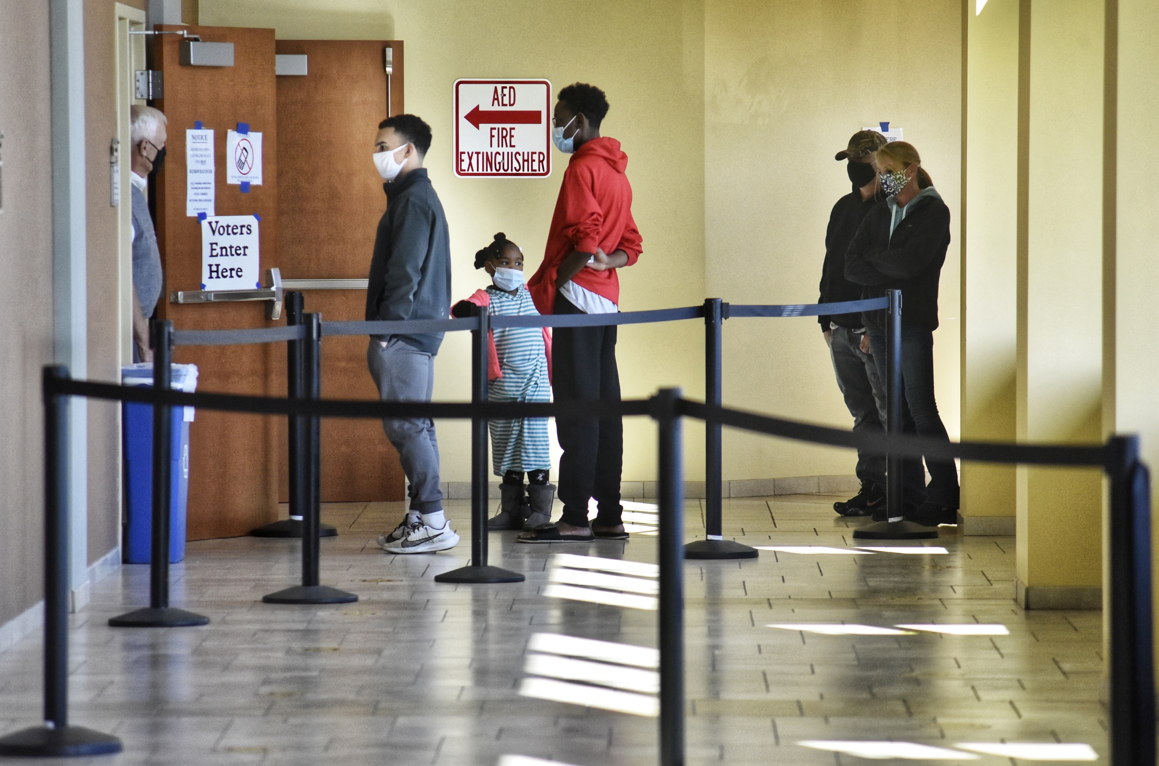 Some voters came to cast their ballots at the Butler County Board of Elections on election day Tuesday, Nov. 3, 2020 in Hamilton. NICK GRAHAM / STAFF