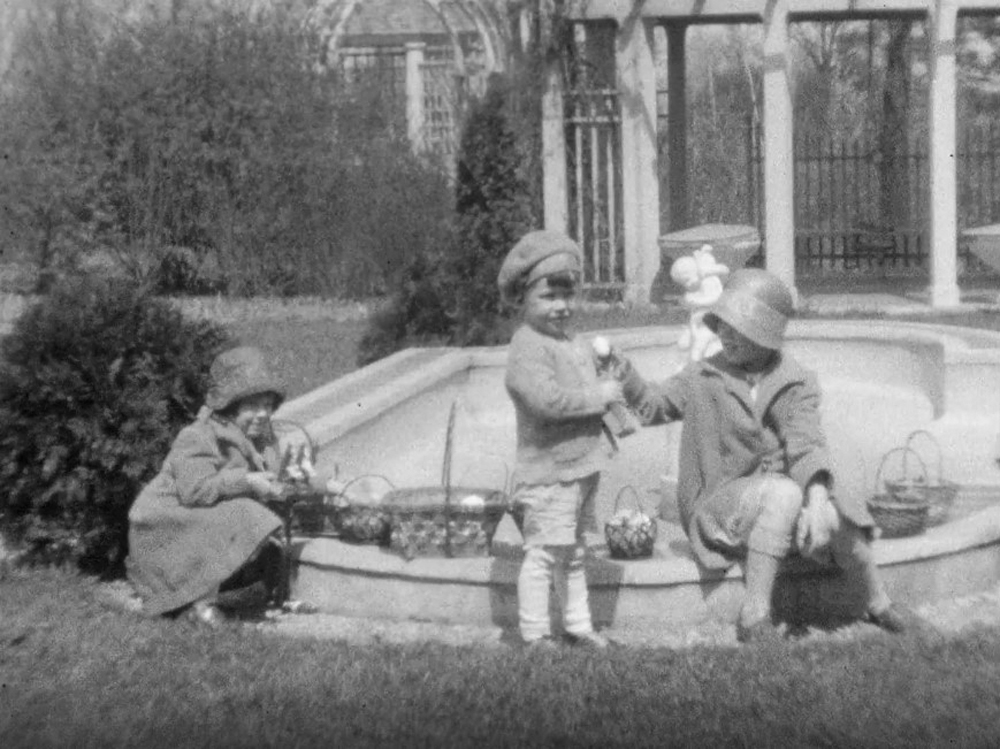 The Kuntz Family of PK Lumber Company has donated their home movies to Dayton History. This image is from Easter in 1924. CONTRIBUTED