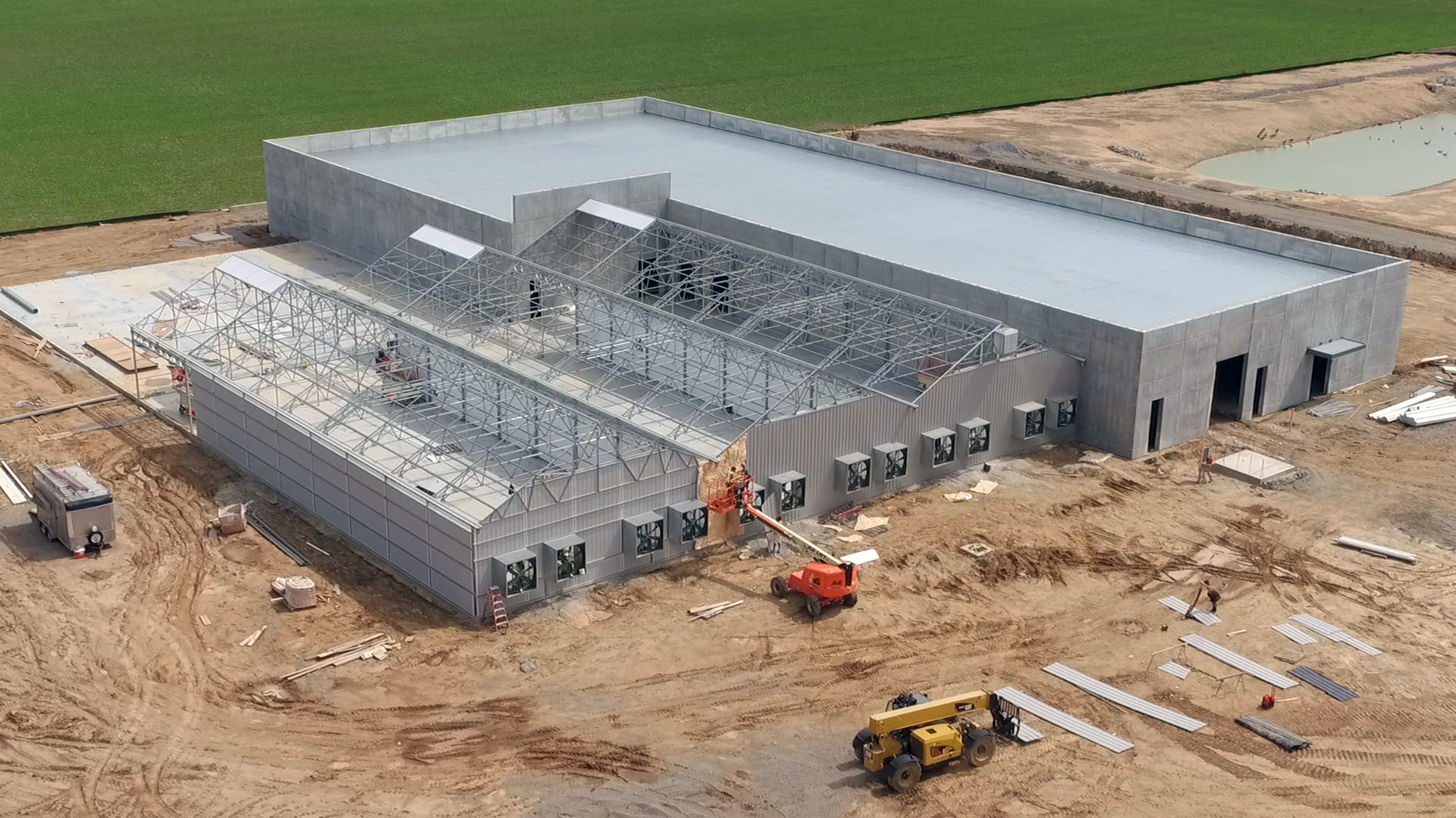 Cresco Labs Ohio is in the final stages of construction in Yellow Springs. Cresco is building a 50,000-square-foot facility for the cultivation and processing of medical marijuana after receiving a grow license from the State of Ohio in 2017. If the facility passes state inspection, it could be producing marijuana as early as October of 2018. TY GREENLEES / STAFF