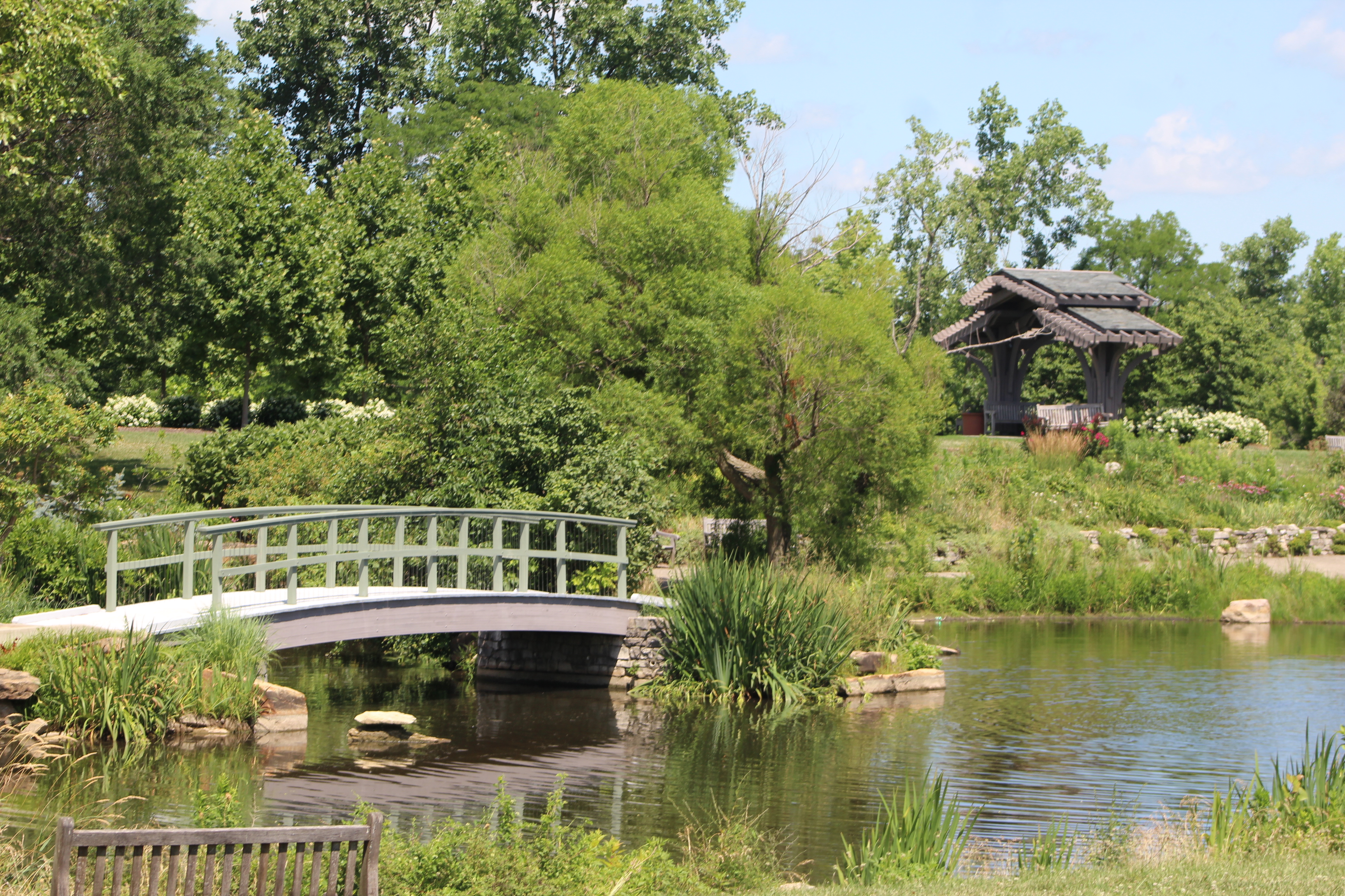 The Monet bridge at Cox Arboretum MetroPark. CORNELIUS FROLIK / STAFF