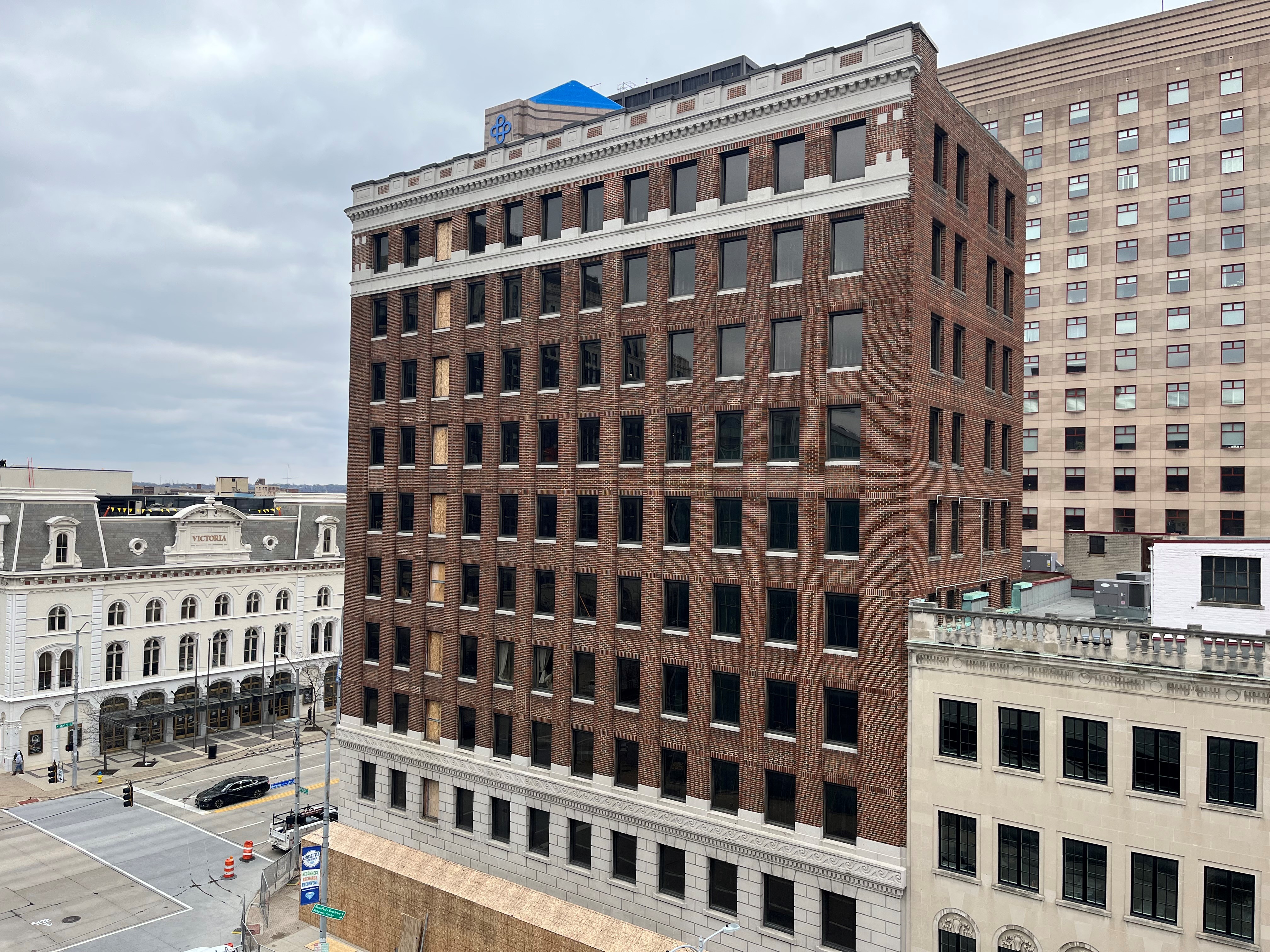 The Barclay building at 137 N. Main St. is being converted into a new boutique hotel called Hotel Ardent. The hotel will have more than 100 rooms and a new restaurant. The project won nearly $2.5 million in state historic tax credits, which will support a $25 million overhaul of the property. CORNELIUS FROLIK / STAFF