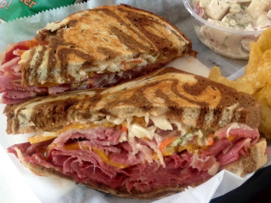 The “Sam’s New Yorker” at Flyboys Deli. Staff file photo by Amelia Robinson