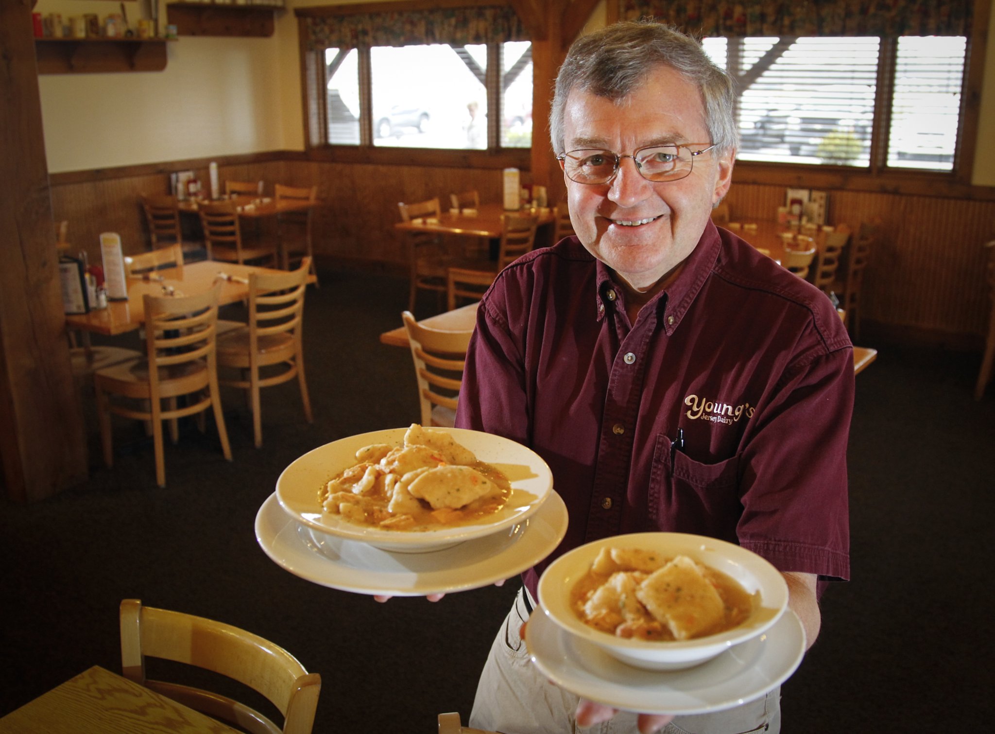 The Golden Jersey Inn, the full-service restaurant that is part of the iconic Young’s Jersey Dairy, will not reopen but will instead be transformed into events space to be called Young’s Events Center, according to owner Dan Young. LISA POWELL / STAFF