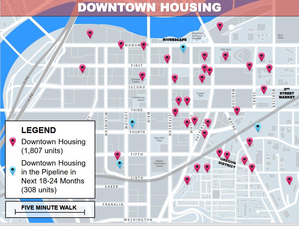 Map Of Downtown Dayton Ohio $1.5B Invested In Downtown Dayton In Last Decade