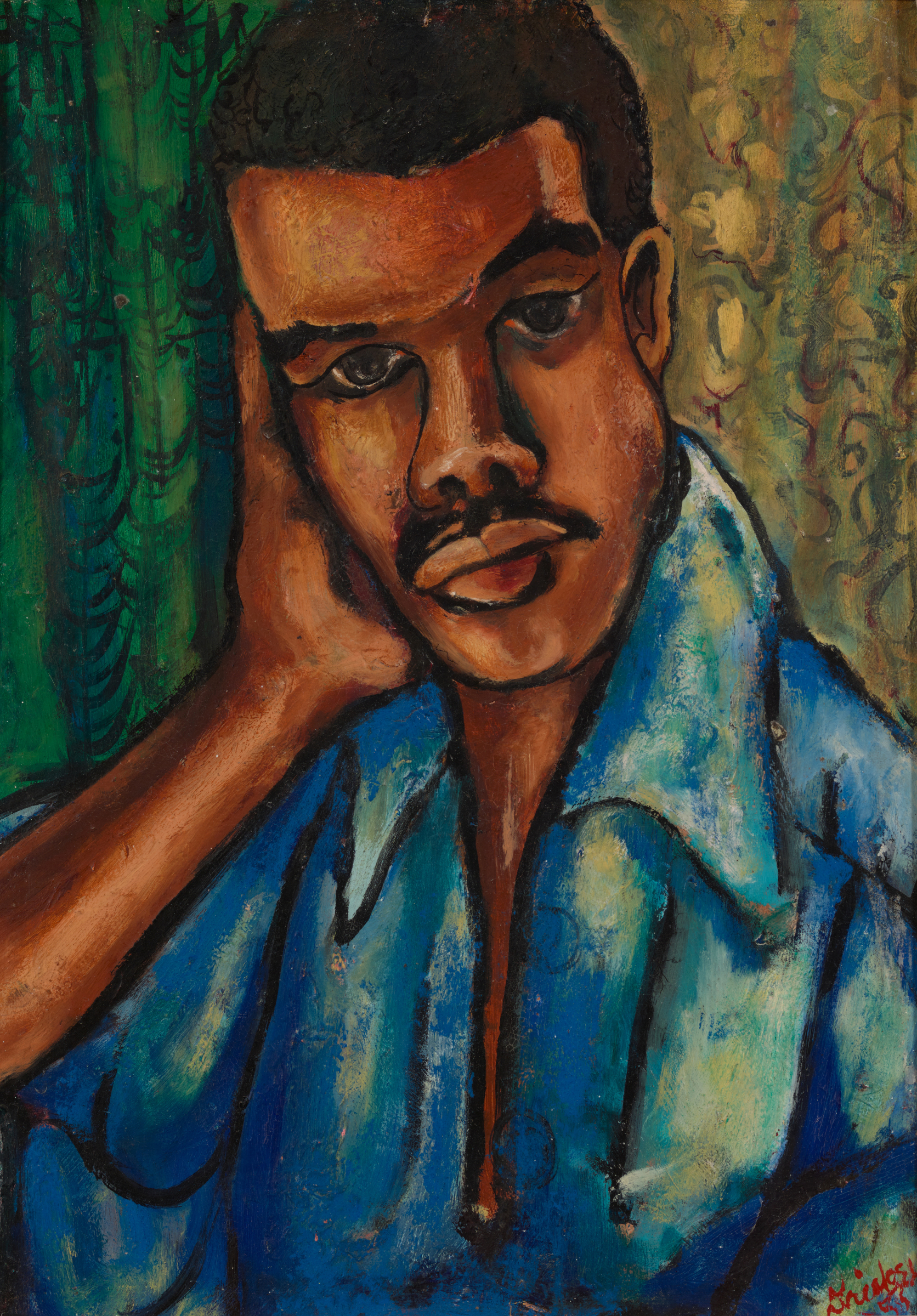 David Driskell’s paintings, prints, and collages are on display at the Cincinnati Art Museum. The collection includes this self portrait of Driskell. COURTESY PHOTO