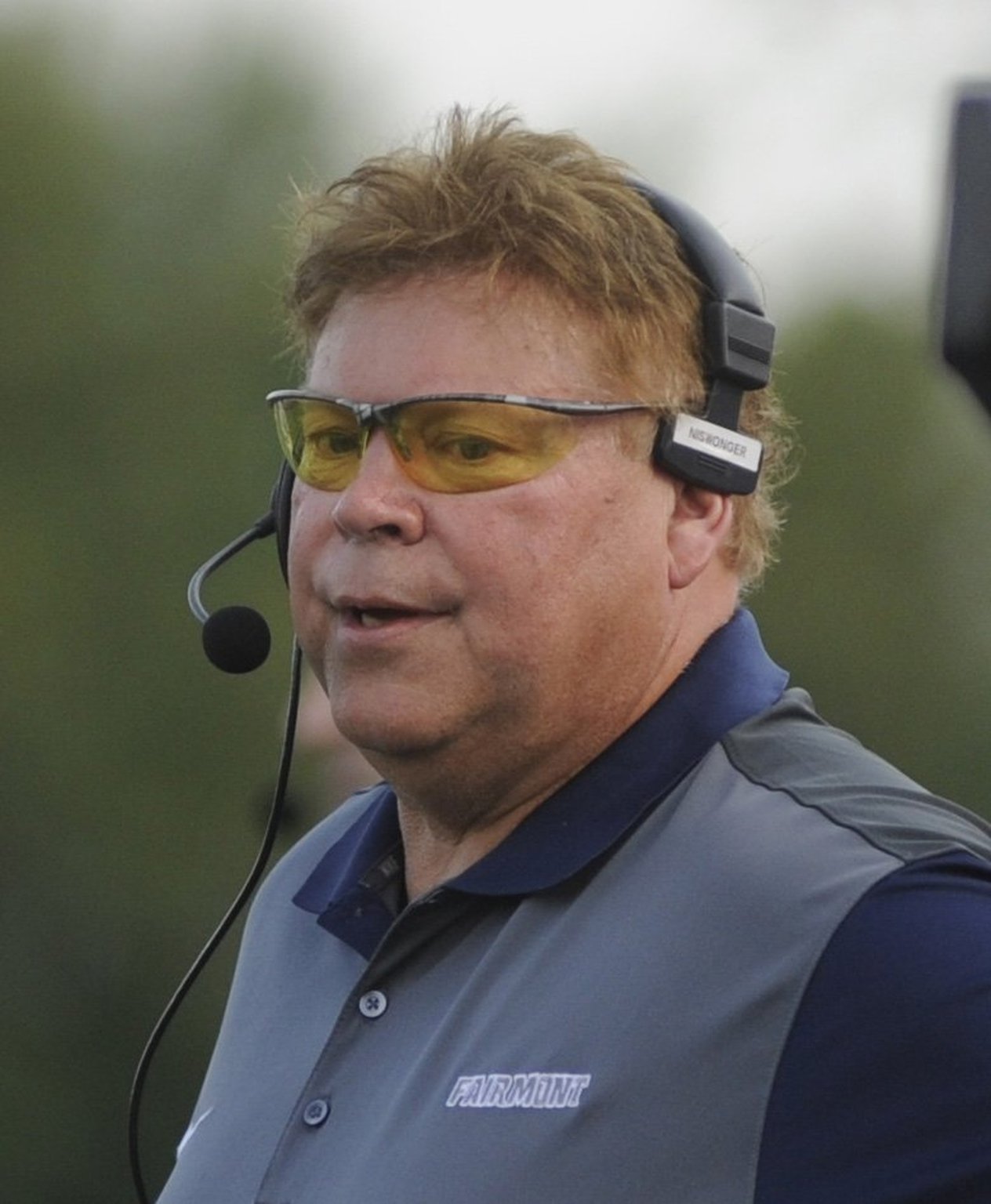 Fairmont offensive coordinator Jay Niswonger. Alter defeated host Fairmont 42-21 in a high school football season opener on Friday, Aug. 28, 2015. MARC PENDLETON / STAFF