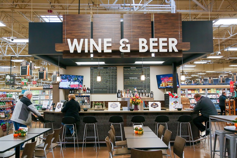 Kroger at 7300 Yankee Road in Liberty Twp. celebrated its grand re-opening Nov. 16, 2018. The store now includes a growler-refill bar in the Beer & Wine section. GREG LYNCH/STAFF