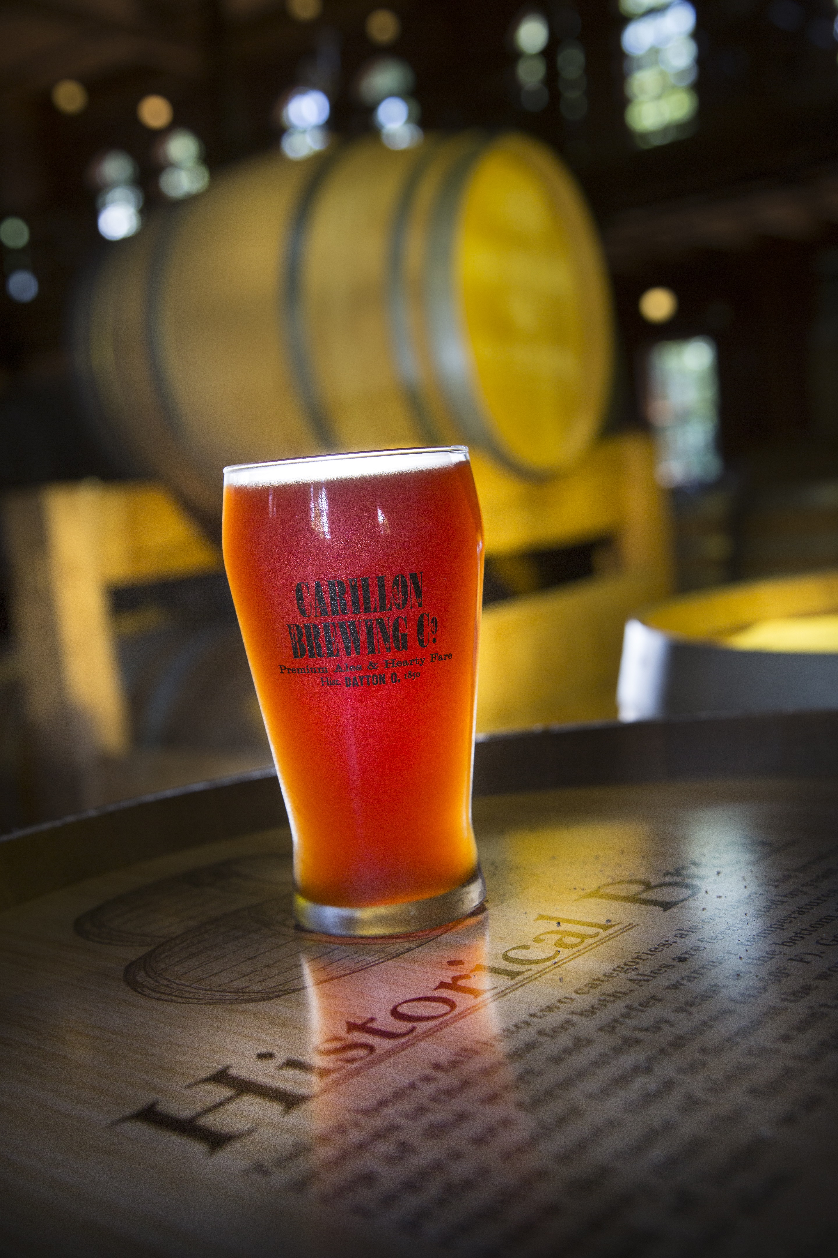 Carillon Brewing Company is part working brewery, part museum. It re-creates the experience of a visitor to a mid-19th-century Dayton brewery, when the practice flourished here. Carillon's Coriander Ale, like all of its brews, is a re-creation of a historical recipe that came from an 1831 Cincinnati commercial brewing book. PHOTO CONTRIBUTED BY JIM WITMER