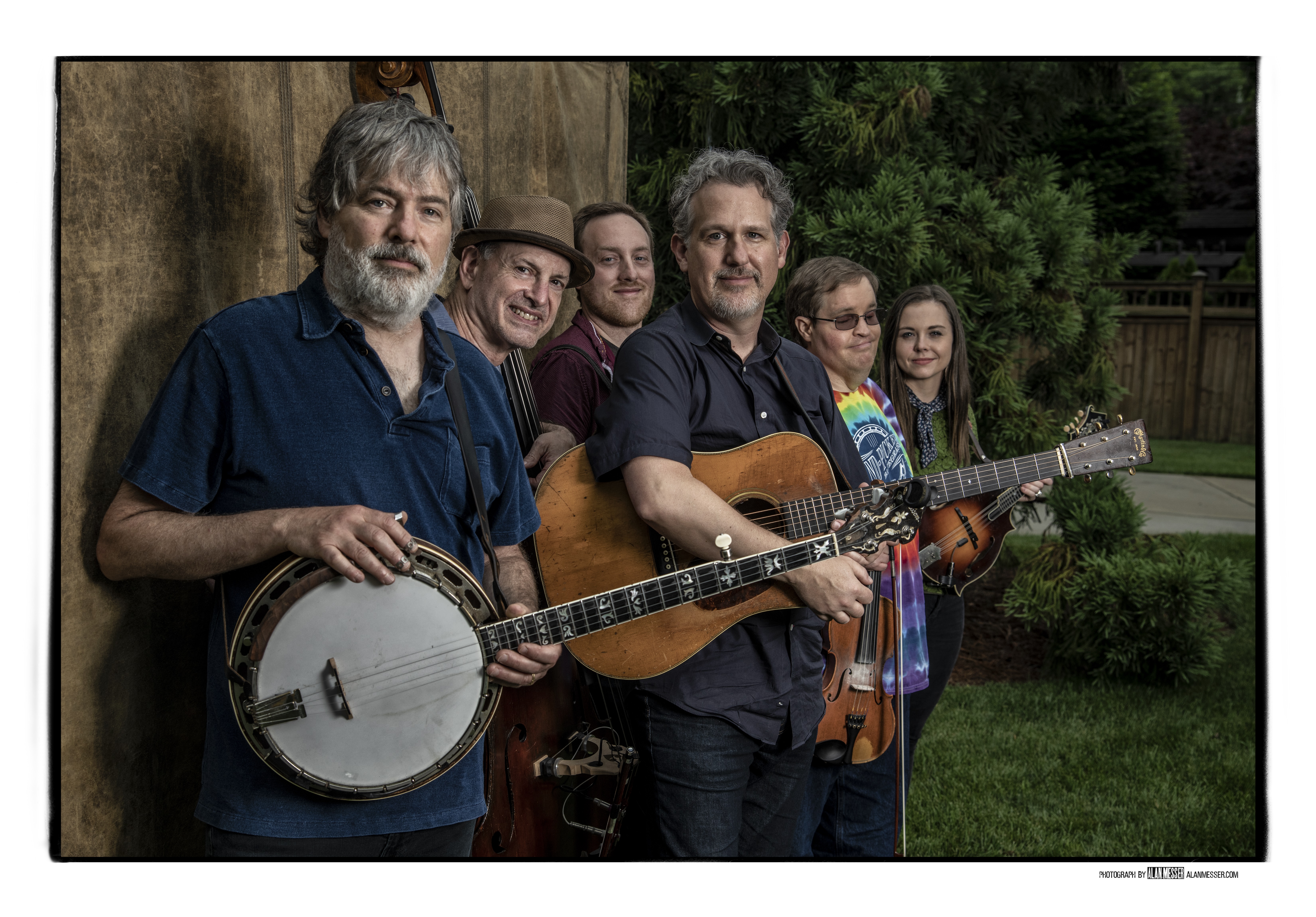 The My Bluegrass Heart Band, (left to right), Béla Fleck, Mark Schatz, Justin Moses, Bryan Sutton, Stuart Duncan and Sierra Hull, perform at Rose Music Center in Huber Heights on Thursday, June 30. CONTRIBUTED