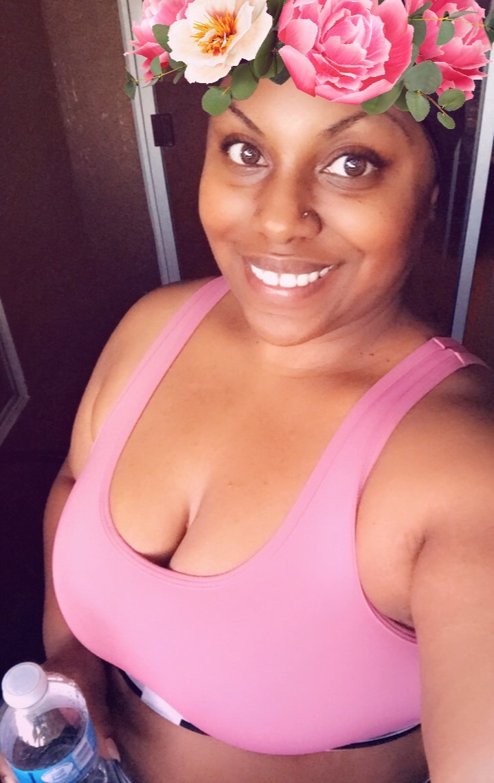 Kettering Zumba instructor Yvette "Diva" Williams teaches her classes ever evening on Facebook Live. Pictured: student Jeannette Frye in Las Vegas.