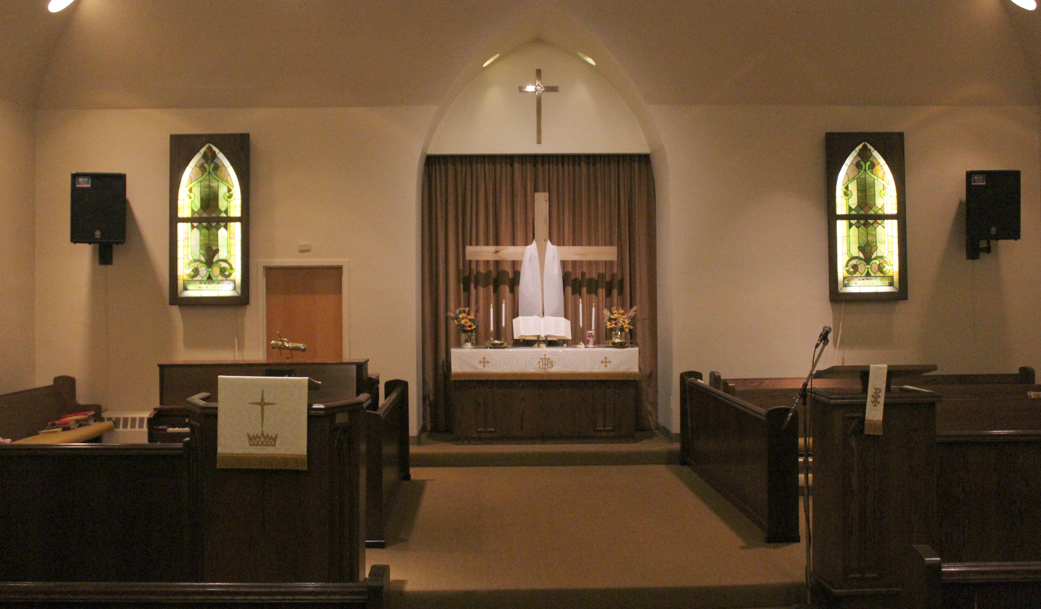 Sanctuary of Trotwood United Church of Christ on Broadway St. in Trotwood. The church's property was sold to Philip's Temple.