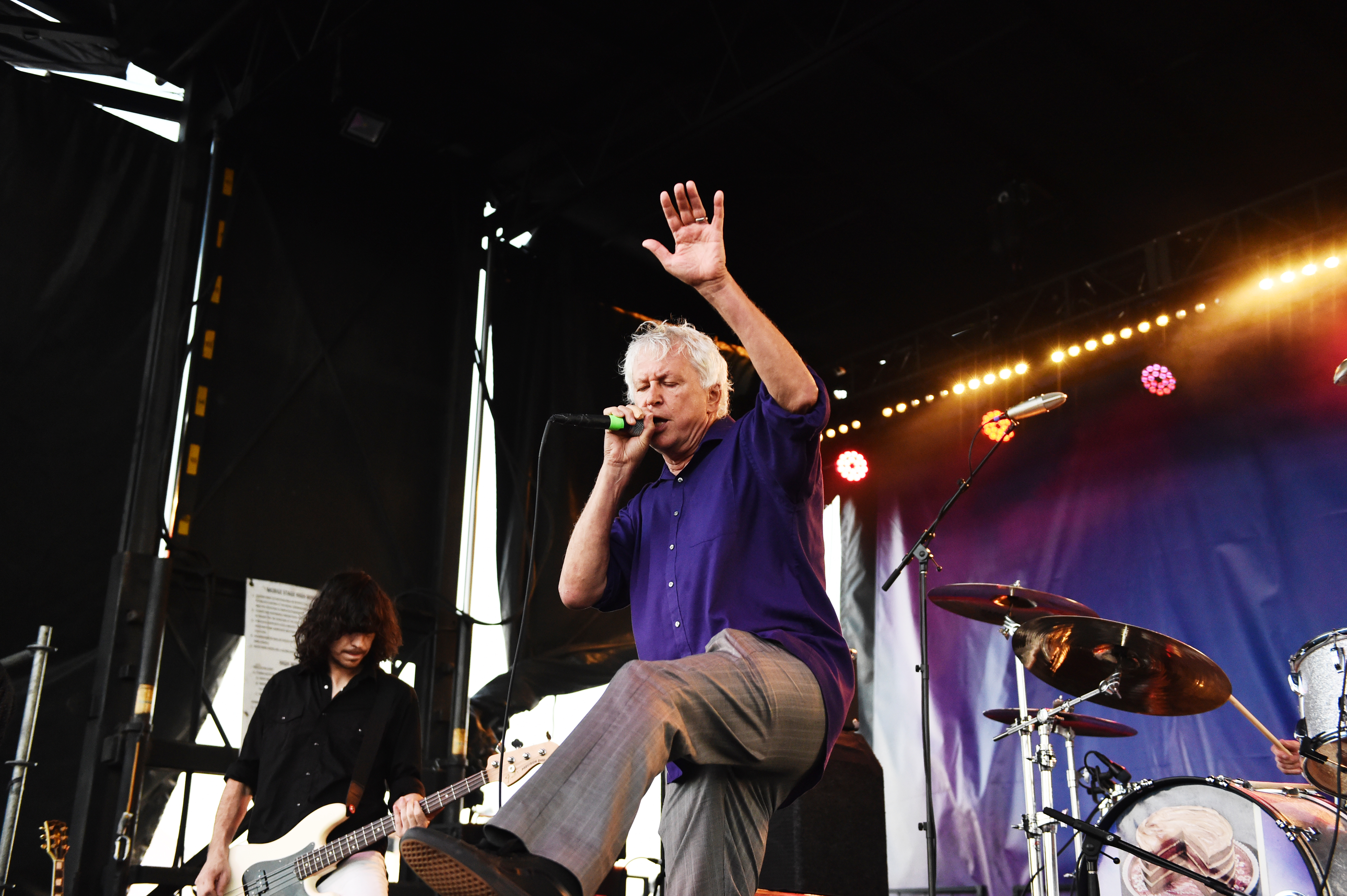 SAN PEDRO, CA - OCTOBER 28: Singer Robert Pollard performs with Guided by Voices at the Growlers 6 festival at the LA Waterfront on October 28, 2017 in San Pedro, California. (Photo by Matt Cowan/Getty Images)