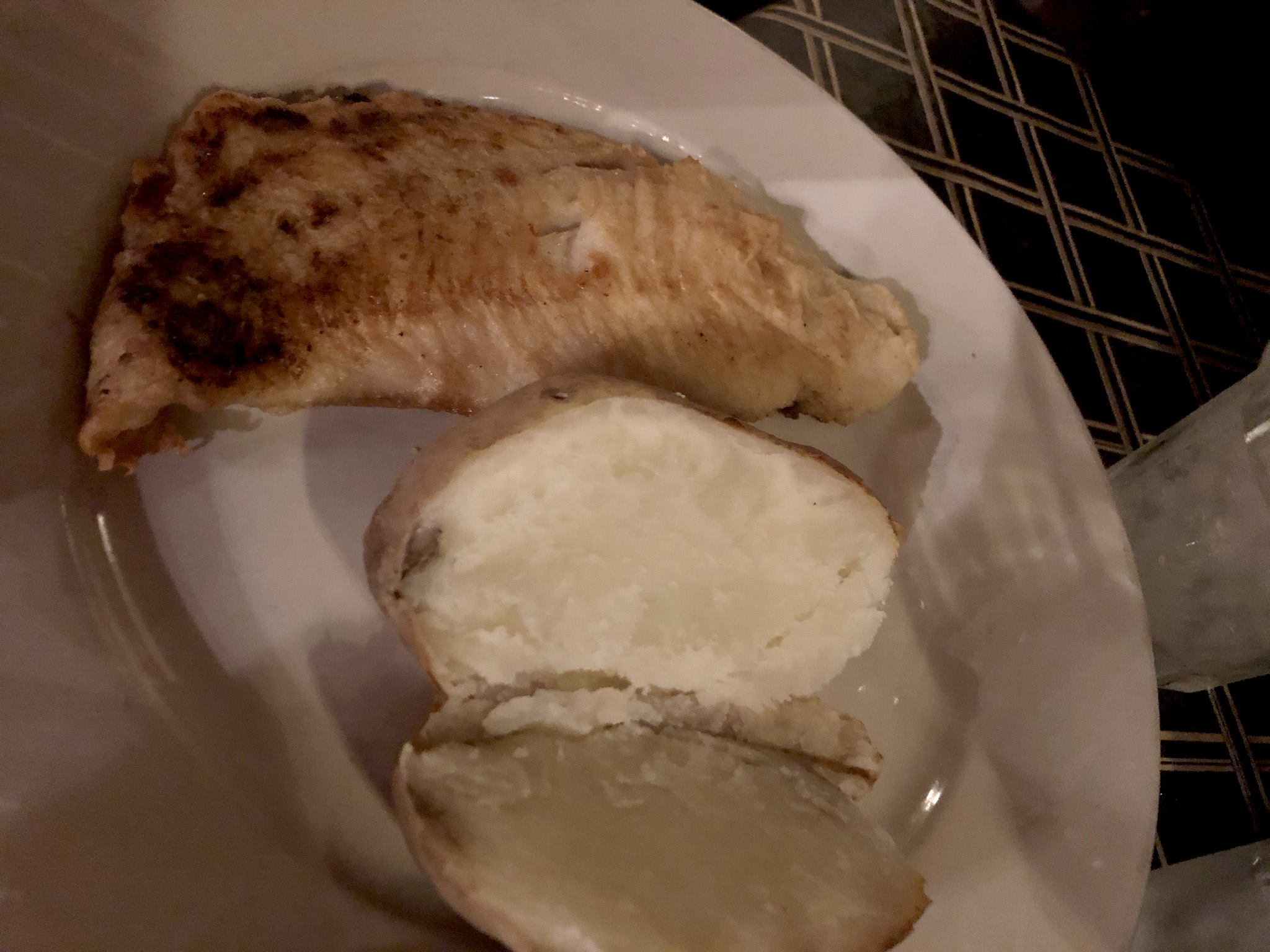 The Florentine Restaurant serves steaks, fish and chops. Pictured: pan roasted orange roughy.