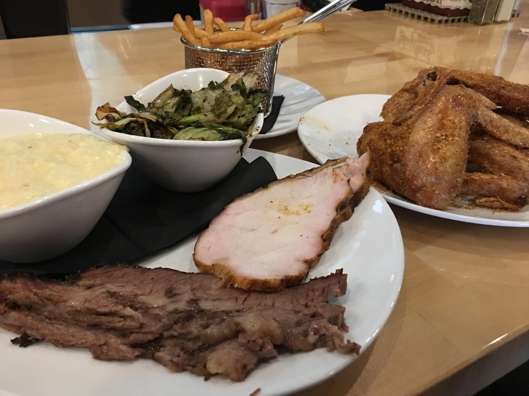 Rivertown Brewery and Barrel House in Monroe feature a pick-your-own-meat plate (two meats for $17 or three for $20). The brisket and the turkey breast were savory, succulent and fork tender. CONTRIBUTED/ALEXIS LARSEN