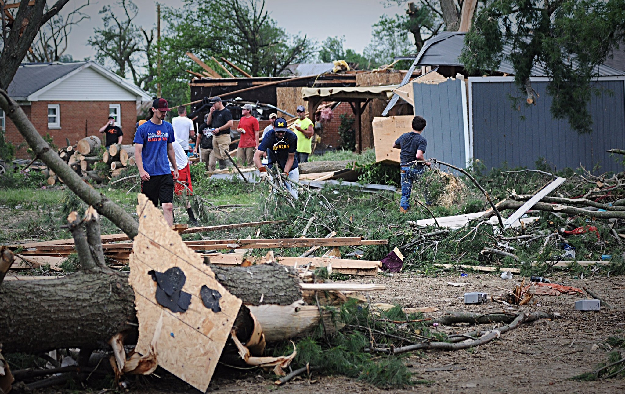 Community-by-community assessment of tornado damage