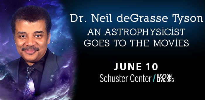 Dr.  Neil deGrasse Tyson presents "An Astrophysicist Goes to the Movies” June 10 at the Schuster Center.  CONTRIBUTED