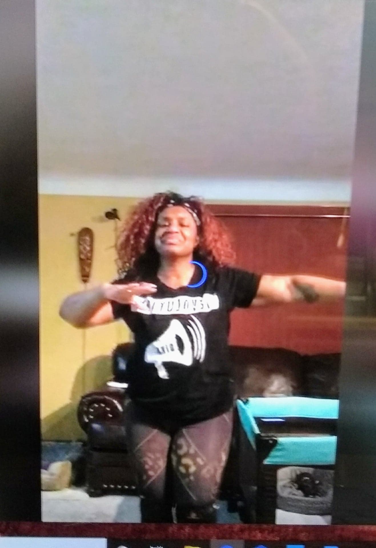 Kettering Zumba instructor Yvette "Diva" Williams teaches her classes ever evening on Facebook Live. Williams is pictured.