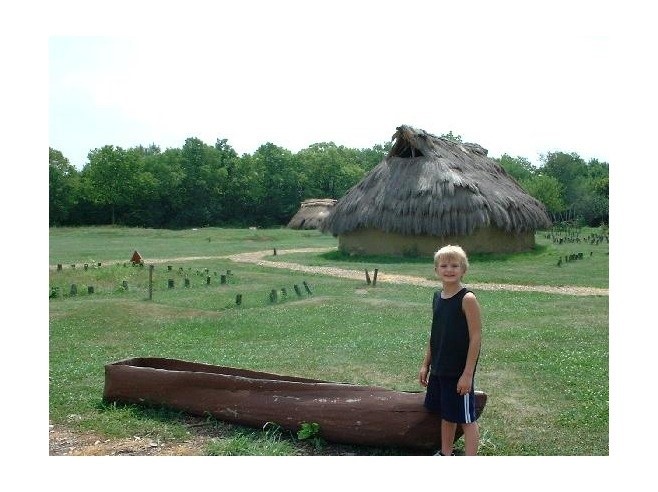 Example of dugout canoe used by Fort Ancient Indians. Make sure you wear your life jacket on this boat. CONTRIBUTED