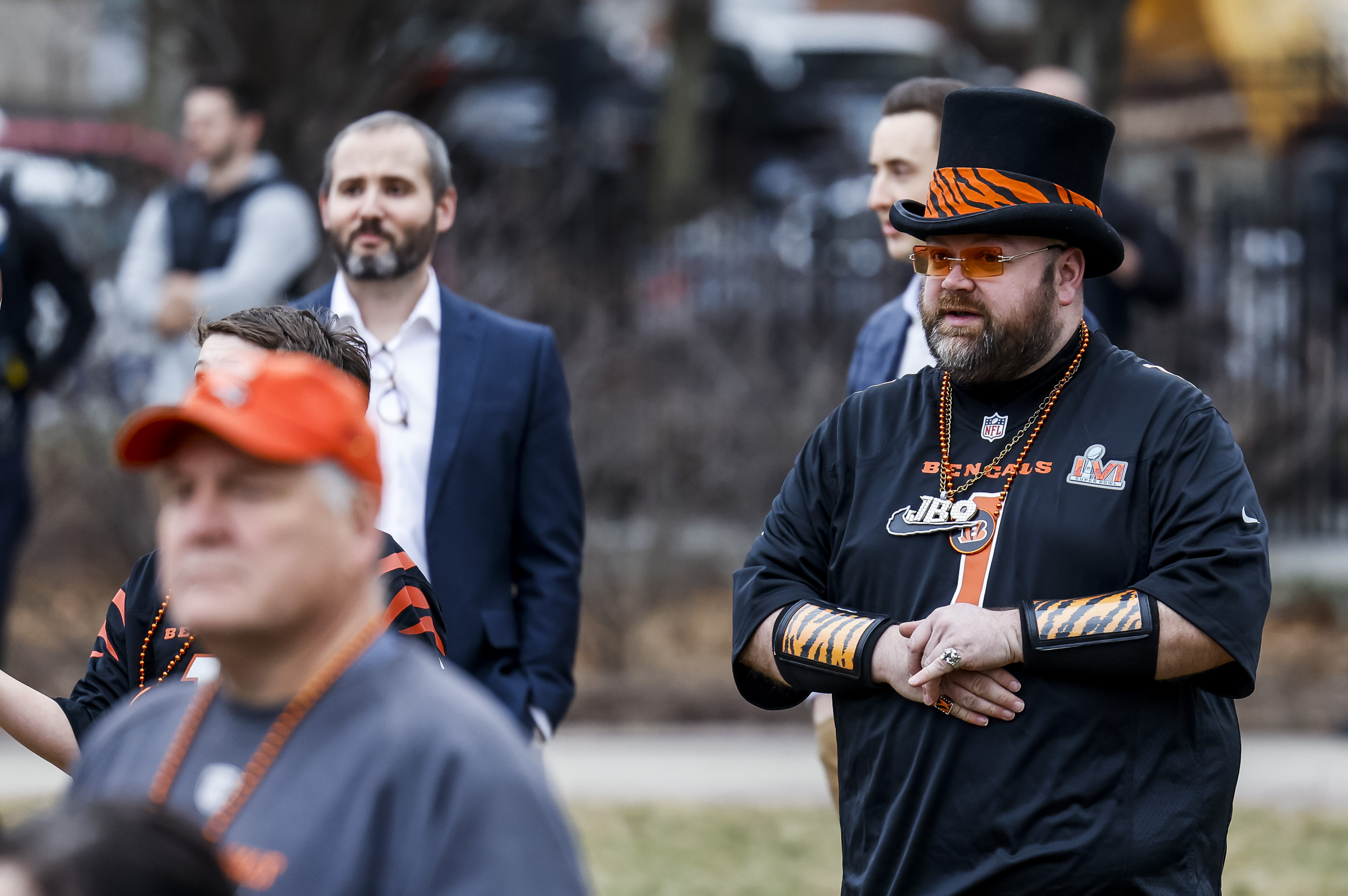 PHOTOS: Cincinnati Bengals fans gather for rally at Washington Park