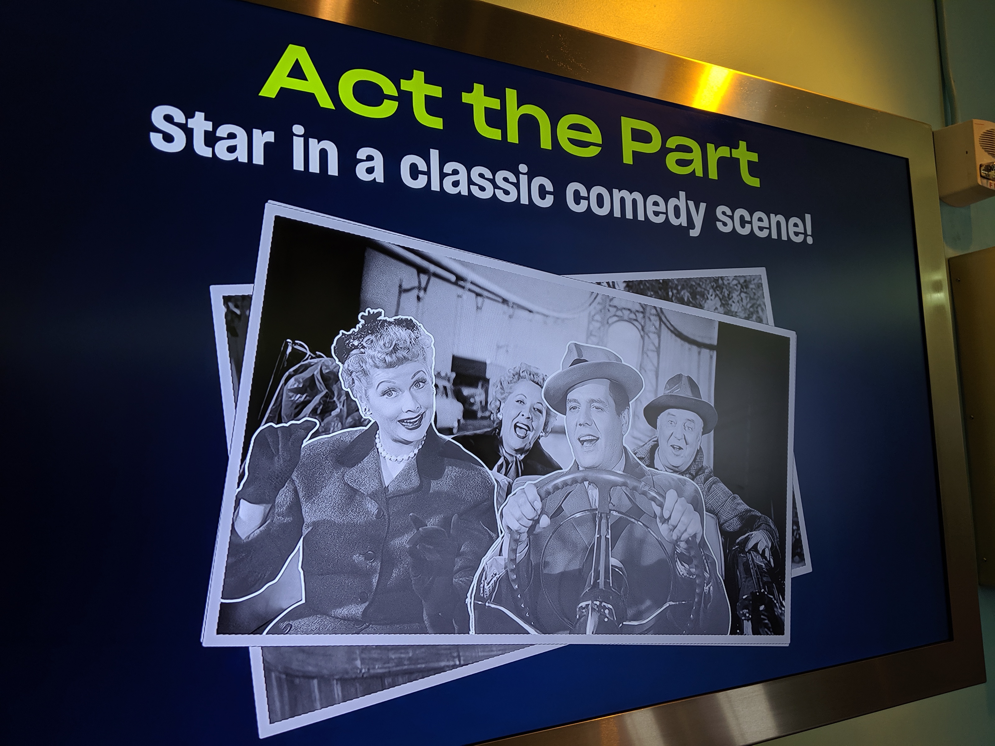 An activity at the National Comedy Center in Jamestown, New York, Lucille Ball's hometown allows visitors to play a role in a Lucy themed comedy scene. CONTRIBUTED