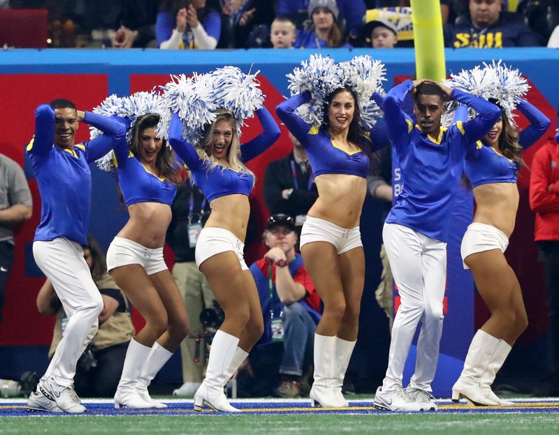 Super Bowl LIII will feature male cheerleaders for the very first time