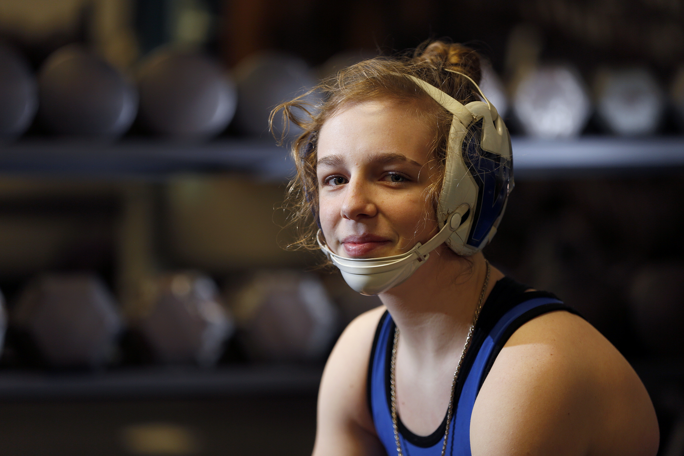 Olivia Shore, 15, wrestles on the Miami East High School boy's wrestling team.In December of 2017, she became the first girl in the 43 year history of the tournament ever to place at the prestigious Medina (Ohio) Invitational Wrestling Tournament. LISA POWELL / STAFF