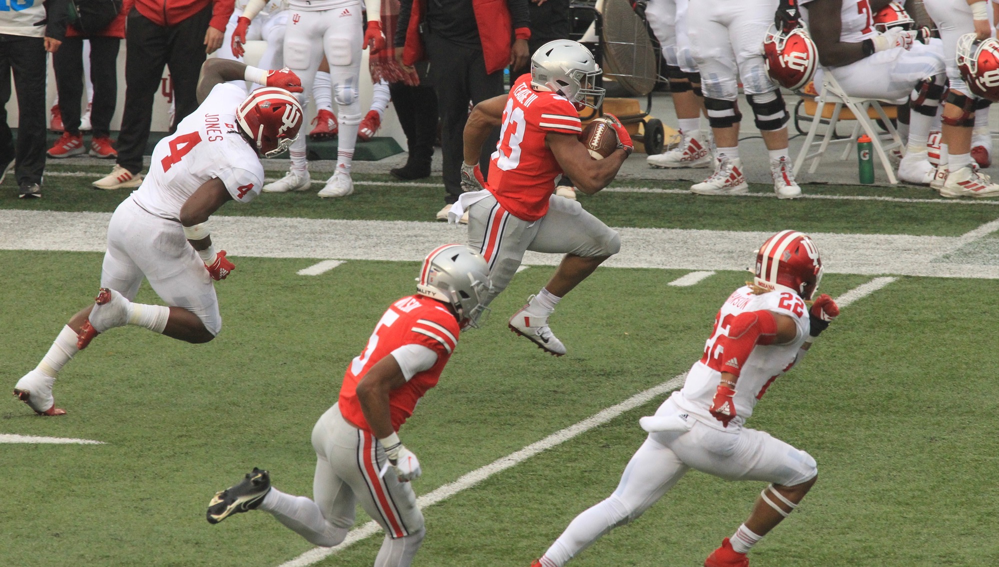 Ohio State Buckeyes Vs Indiana Hoosiers Osu Wins Tight One