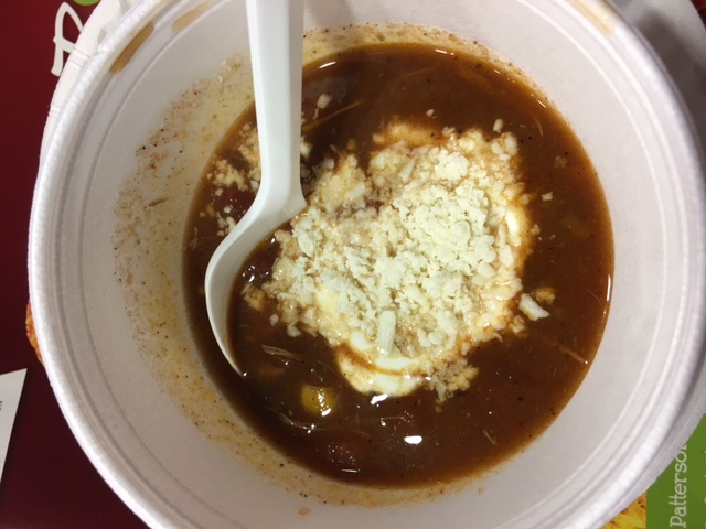Mayan Chicken Enchilada Soup by El Meson was a hit at the Sneak Peek to Winter Restaurant Week event on Jan. 18, 2017 at White Allen European Auto Group. ALEXIS LARSEN/CONTRIBUTED