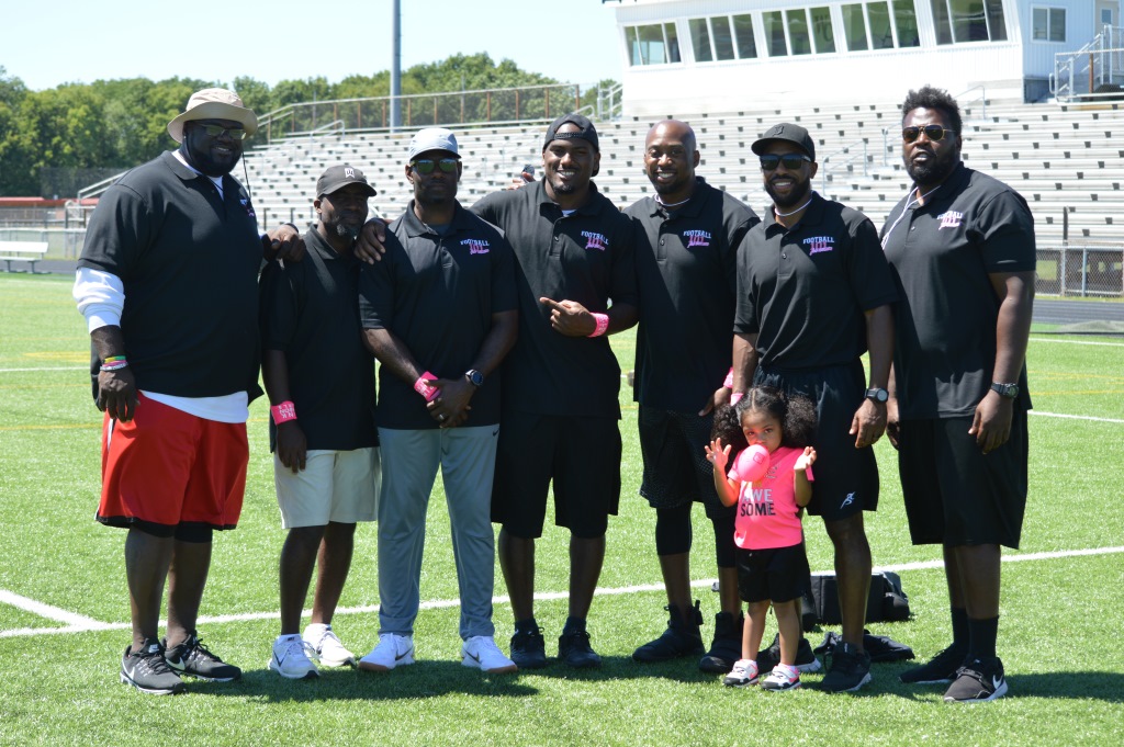Derrick Shepard, William Waters, LaVar Glover, Avery Cunningham, Reggie Powers, JC Baker, Derrick Adams and Joy Baker (front)