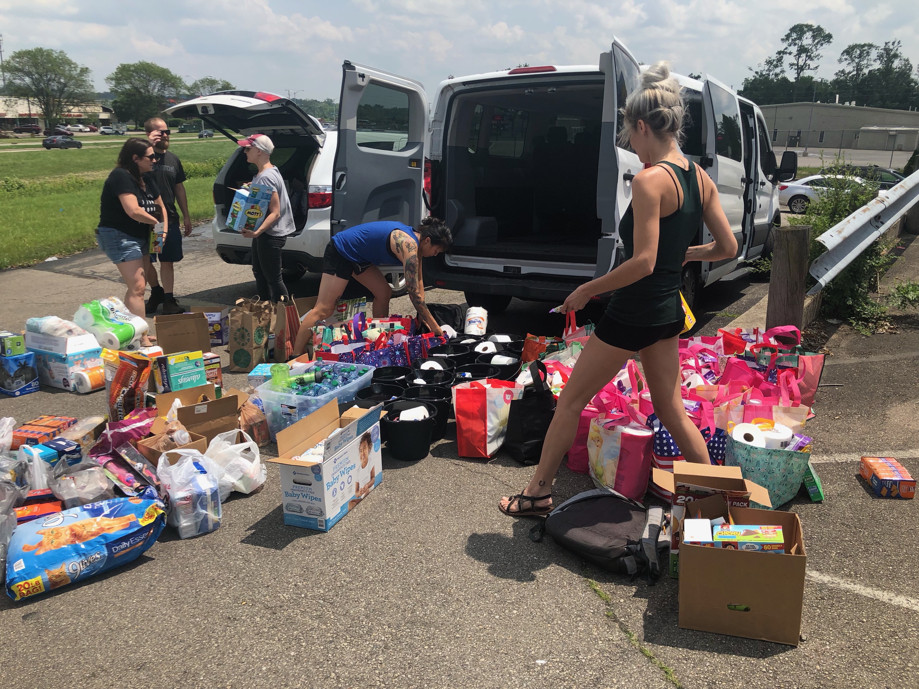 A group of women who have dubbed themselves the Ratchet Red Cross disseminated information about tornado victims in need to the public, organized volunteers, collected donations and made scores of car, van and truck loads of supplies to churches, fire stations, homes and makeshift donation spots. Photo: Heart Mercantile.