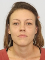 Stormy Delehanty's lawyer from a previous case referred to the difference between this photo, used by authorities during the search for her earlier this month, and one taken after her 2019 arrest.