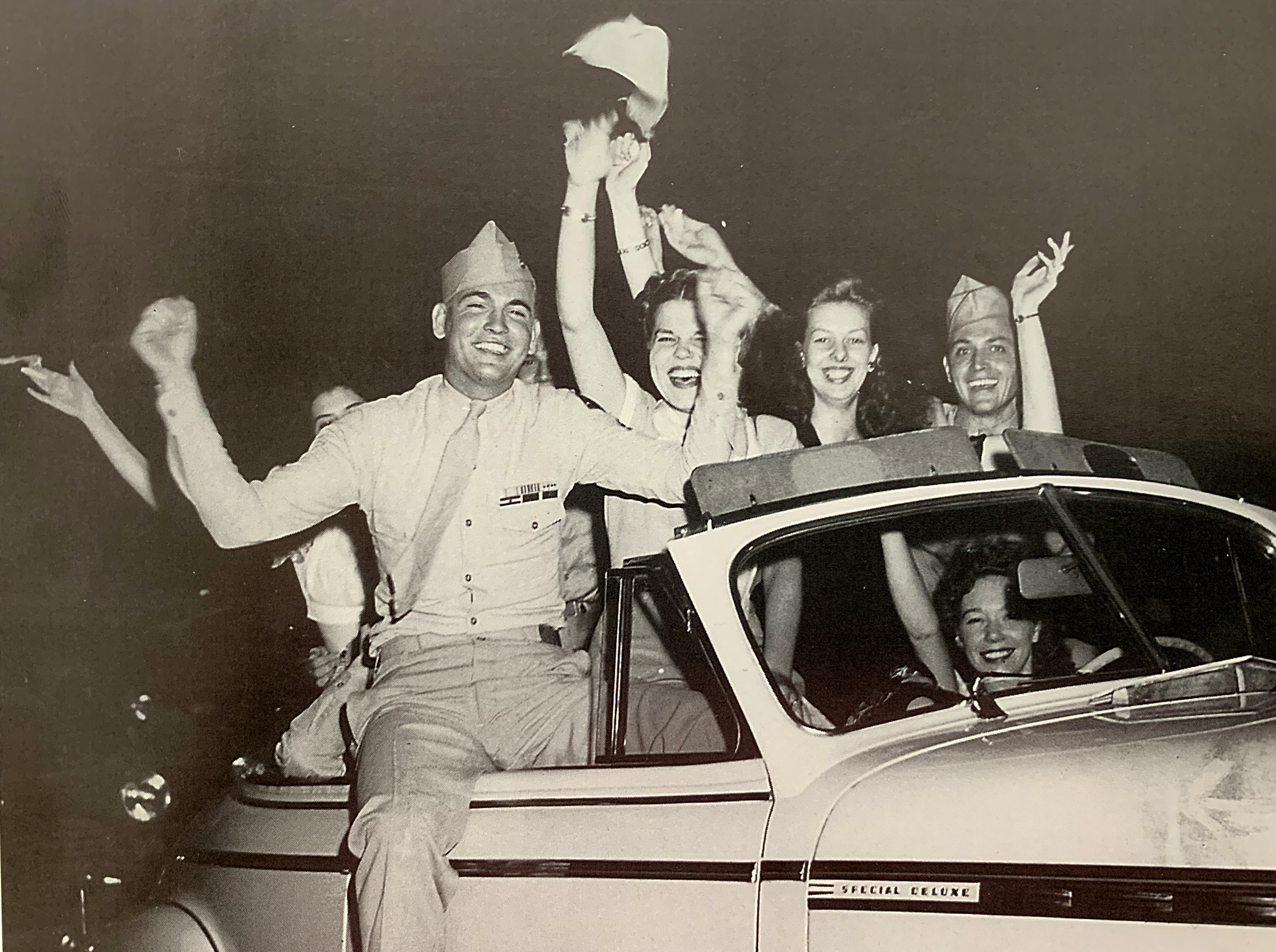 After four years of hostility, Dayton went wild when World War II finally ended. DAYTON DAILY NEWS ARCHIVES