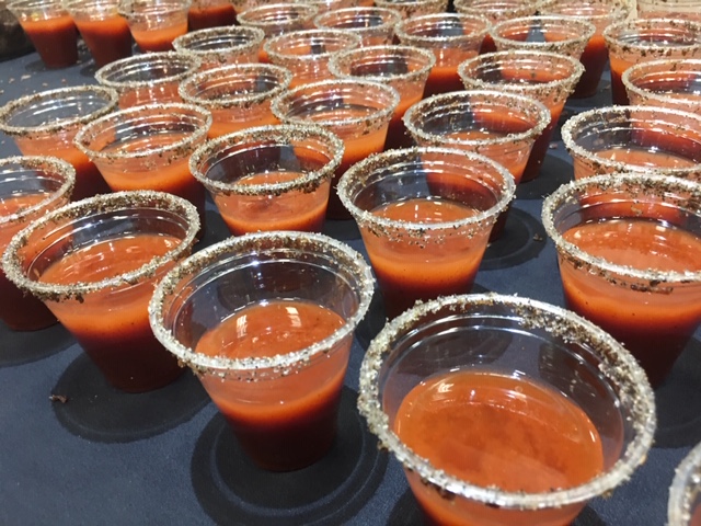 Participating restaurants in this years Bloody Mary Showdown were: Archer's Tavern; Bargo’s Grill and Tap; Brixx Ice Company; Calypso Grill and Smokehouse; Dewberry 1850; Fifth Street Brewpub; Jimmie’s Ladder 11; Meadowlark Restaurant; Miami Valley Gaming; Milanos; Mutt's Sauce, LCC; Papi Joe's Tennessee Pepper Sauce Company; The Barrel in Springboro; TJ Chumps; Troll Pub; Trolley Stop; Tuty’s Bar & Grill; Wheat Penny. ALEXIS LARSEN / CONTRIBUTING