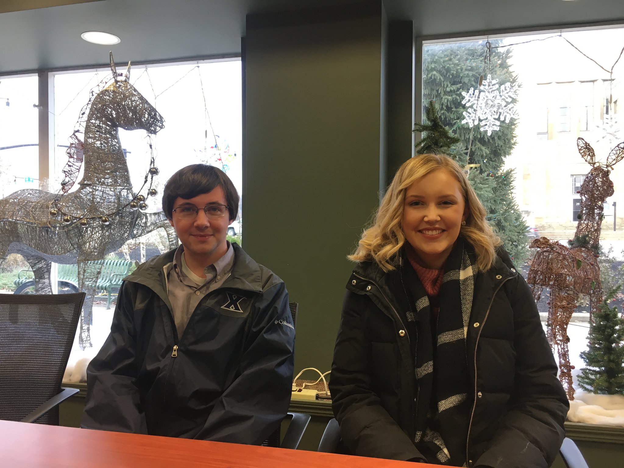 Tyler Cook, 22, of the Dayton area (left), and Brooke Wells, a Hamilton native, will be working this year to make areas of Hamilton more visually appealing.