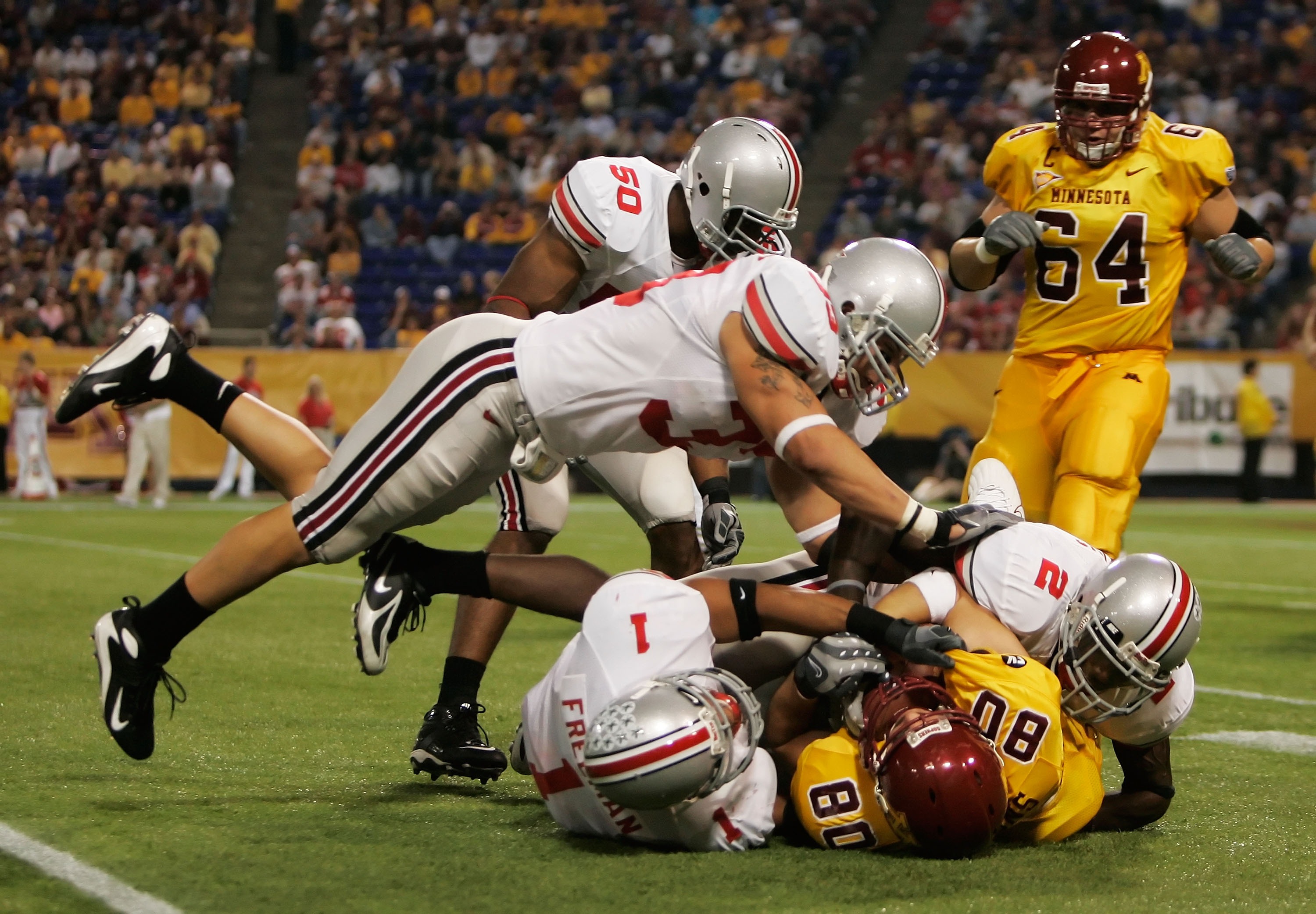 College football scores: Ohio State on upset alert vs. Minnesota