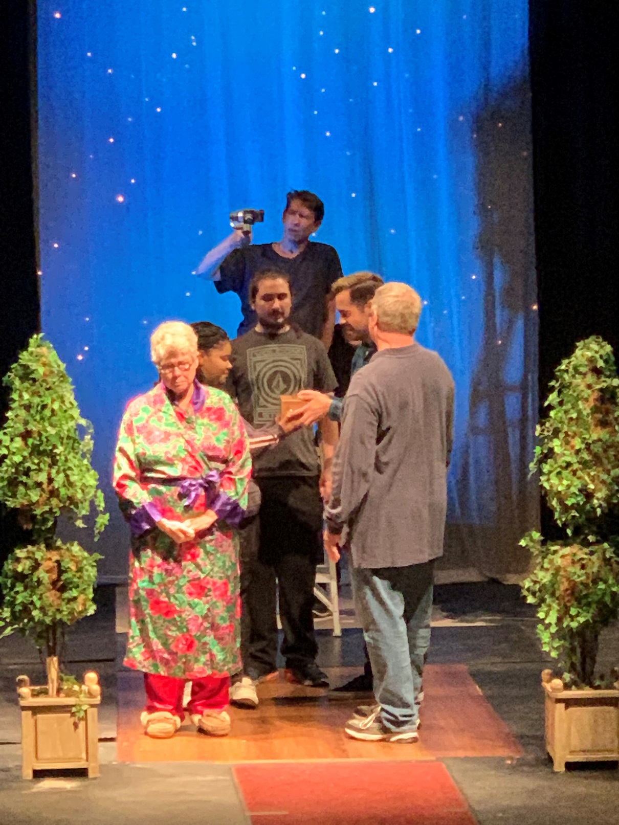 Three of this year’s FutureFest productions have been fully staged and recorded for streaming access. Here, “Otis” is being filmed. CONTRIBUTED