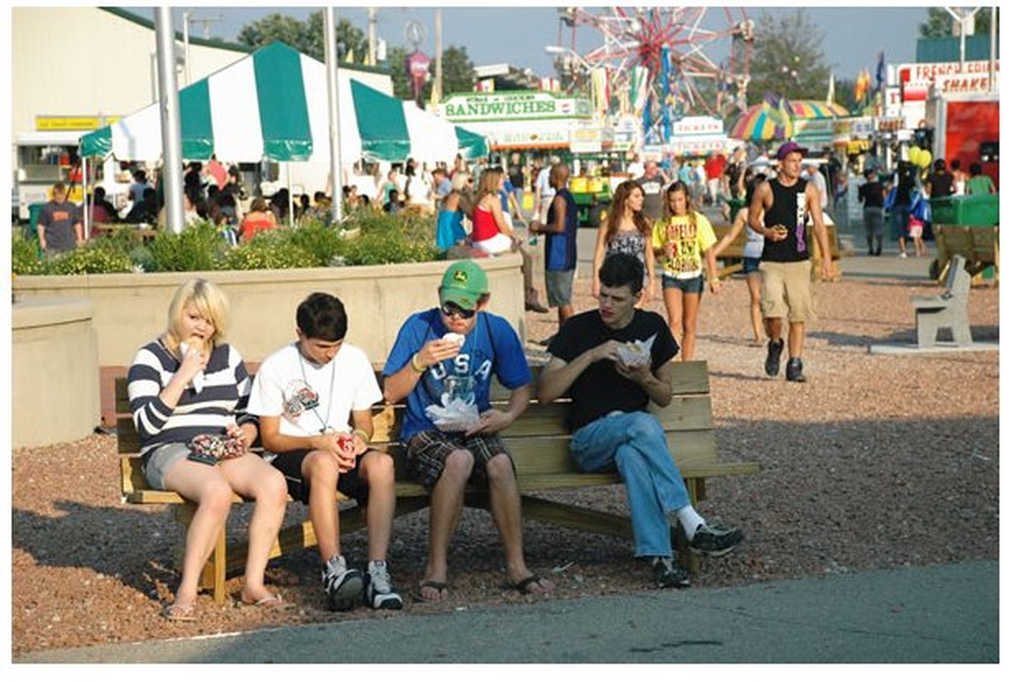 Kids enjoy the rides at last year’s Greene County Fair.
