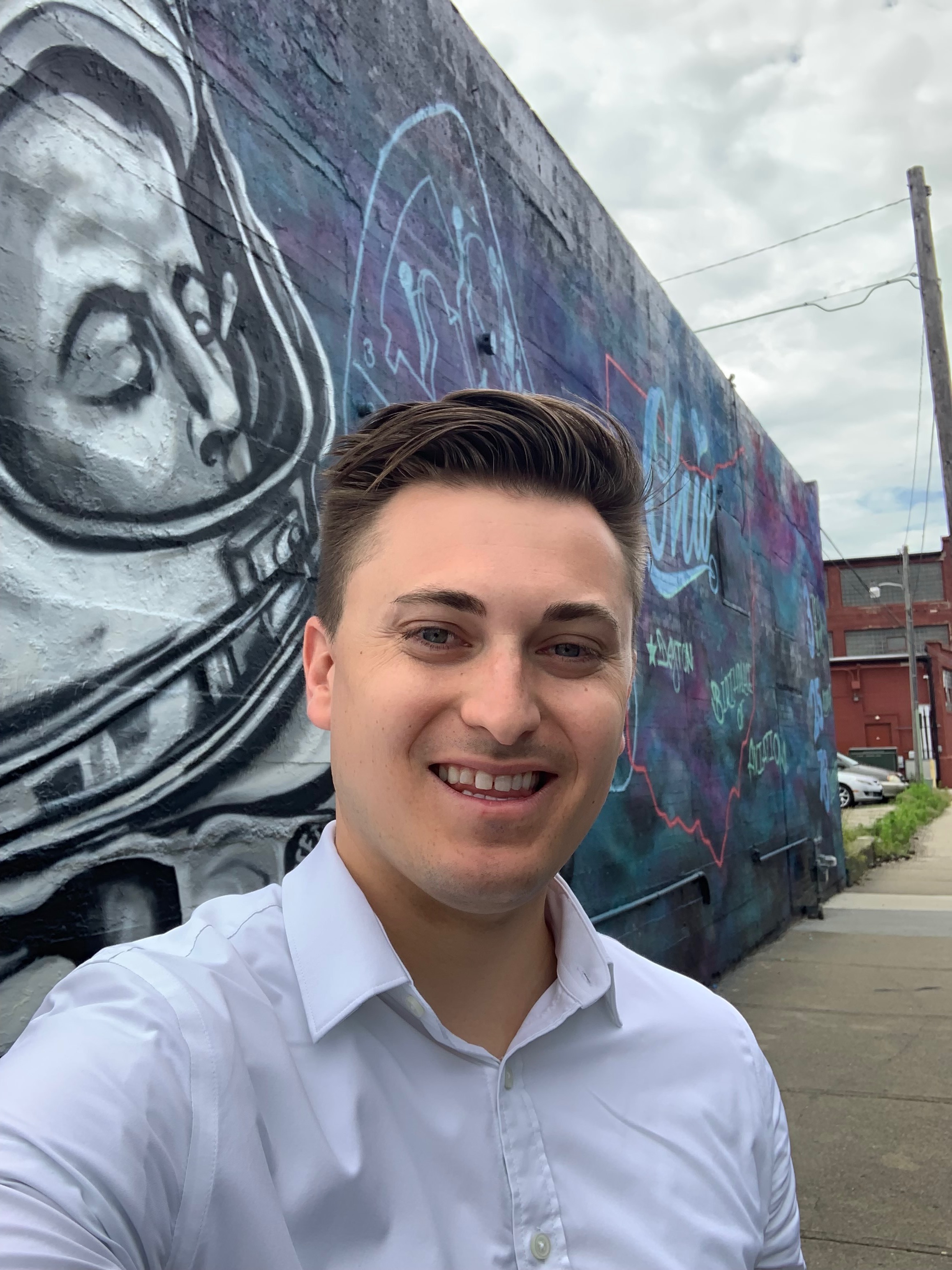 Dayton native Charles Bassett II is a central figure on the Dayton space mural in downtown Dayton. He died during a NASA accident in 1966.