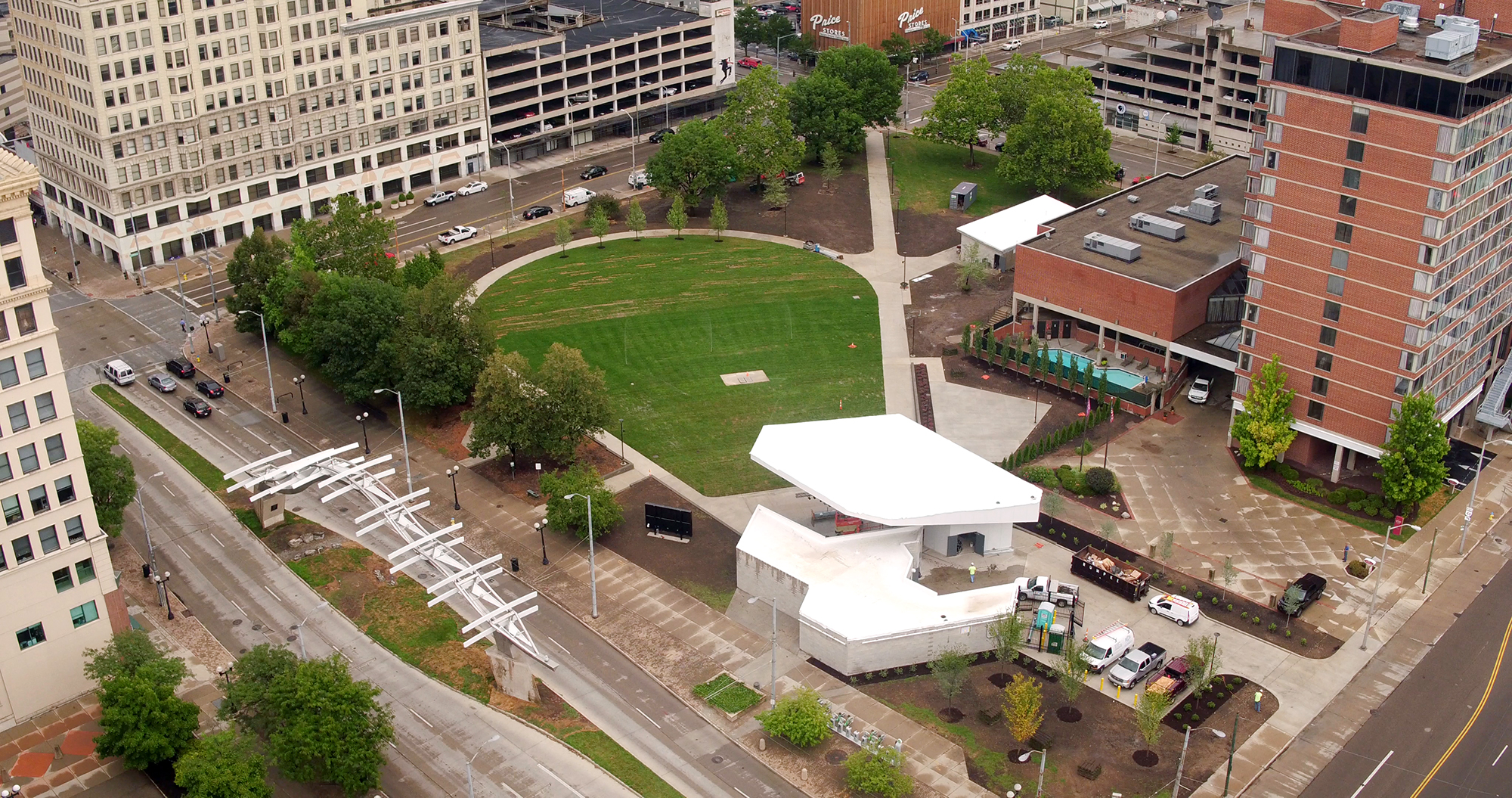 The Levitt Pavilion Dayton will celebrate its opening with a concert on August 9, just a short fourteen months after getting the green light for the project in downtown Dayton. TY GREENLEES / STAFF