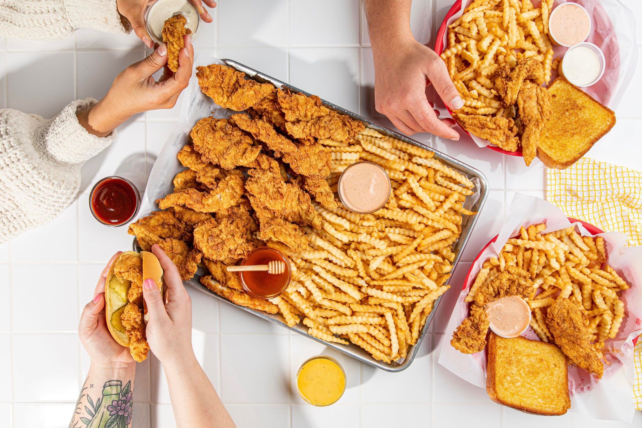 Hunny Bee’s Crispy Fried is a new chicken tender, fries and milkshake fast casual restaurant at 1200 Brown St. Suite 100 next to the University of Dayton campus.