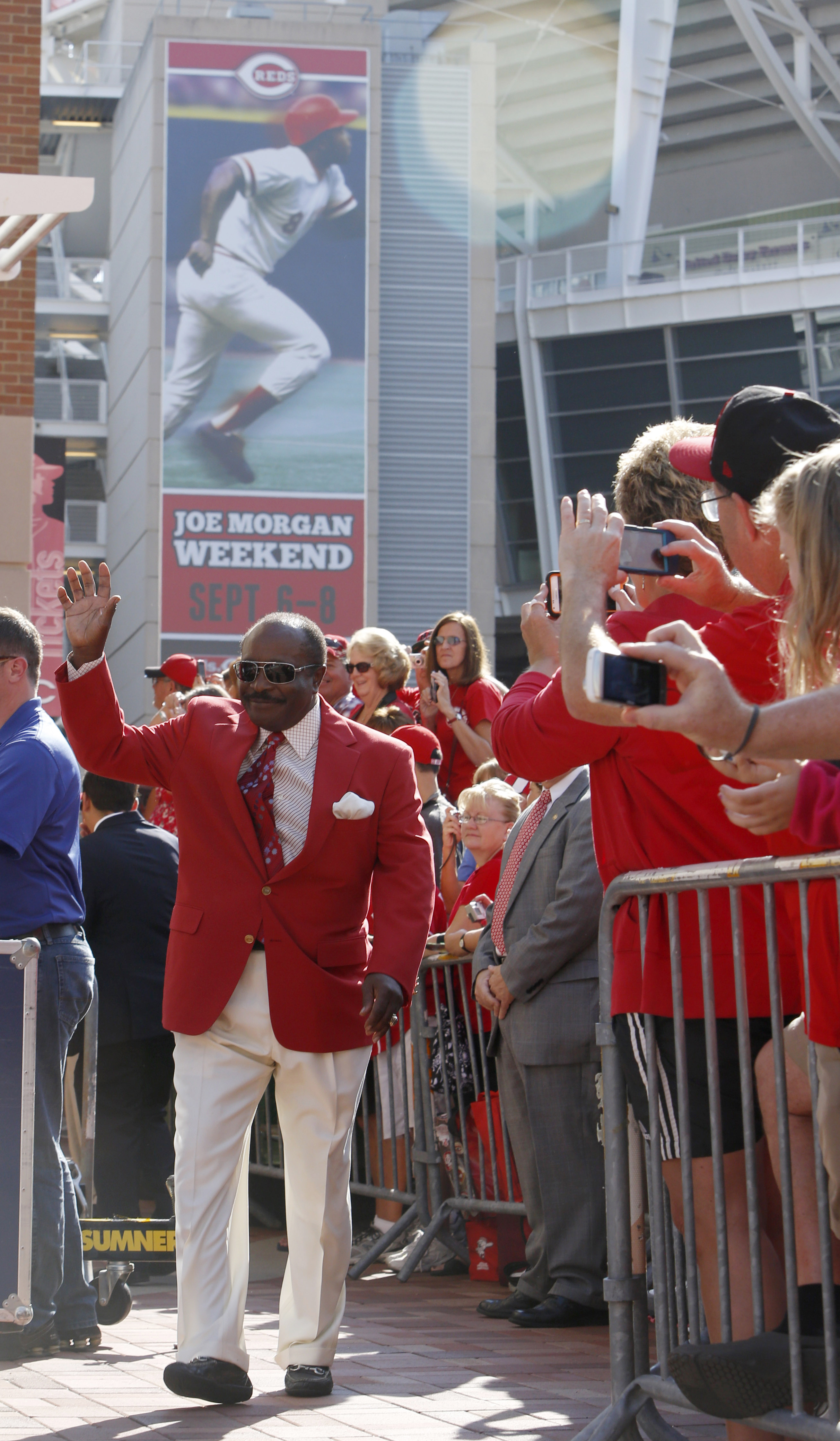 Joe Morgan statue dedication ceremony at Great American Ball Park