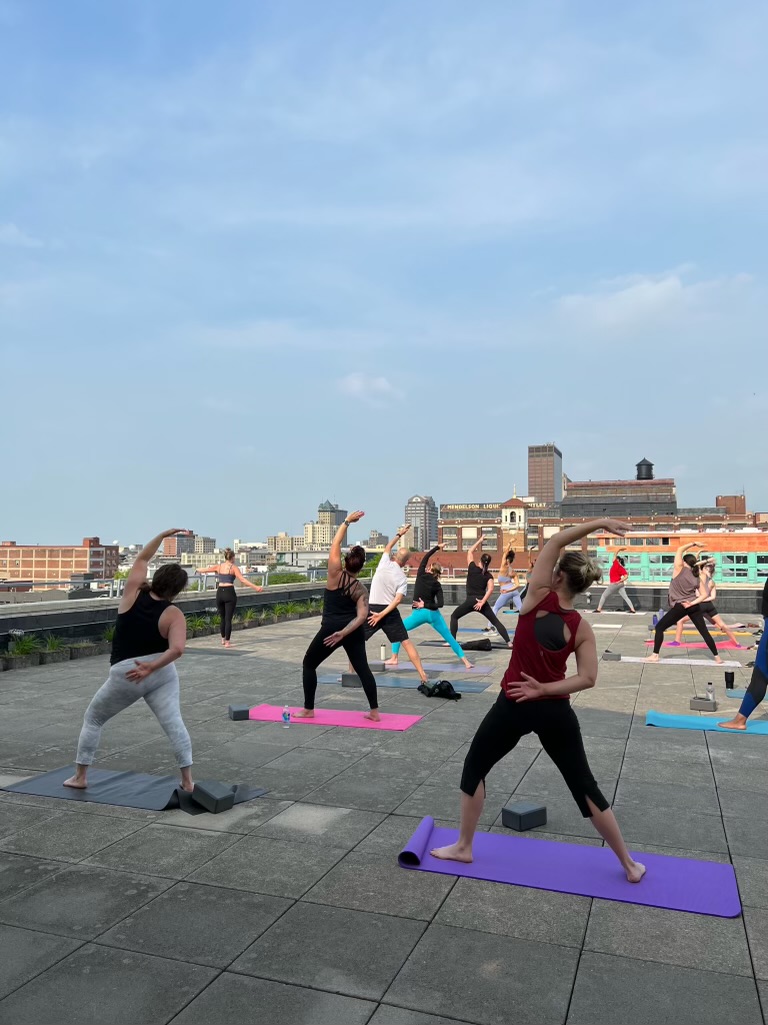 BodyGarage Dayton, located at 123 Webster Street, is offering a rooftop yoga session every Saturday from 9 a.m. to 10 a.m., weather permitting, for $10 with instructor Brittani Jarrendt.