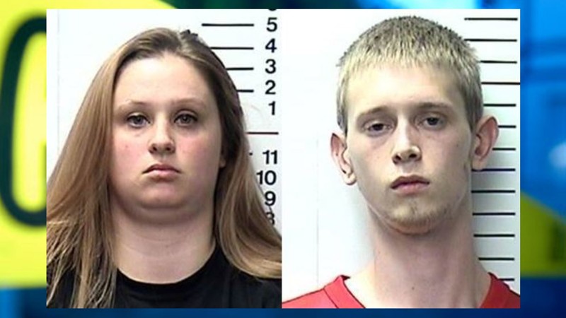 Jessica Payne, left, Chase Harris, right.