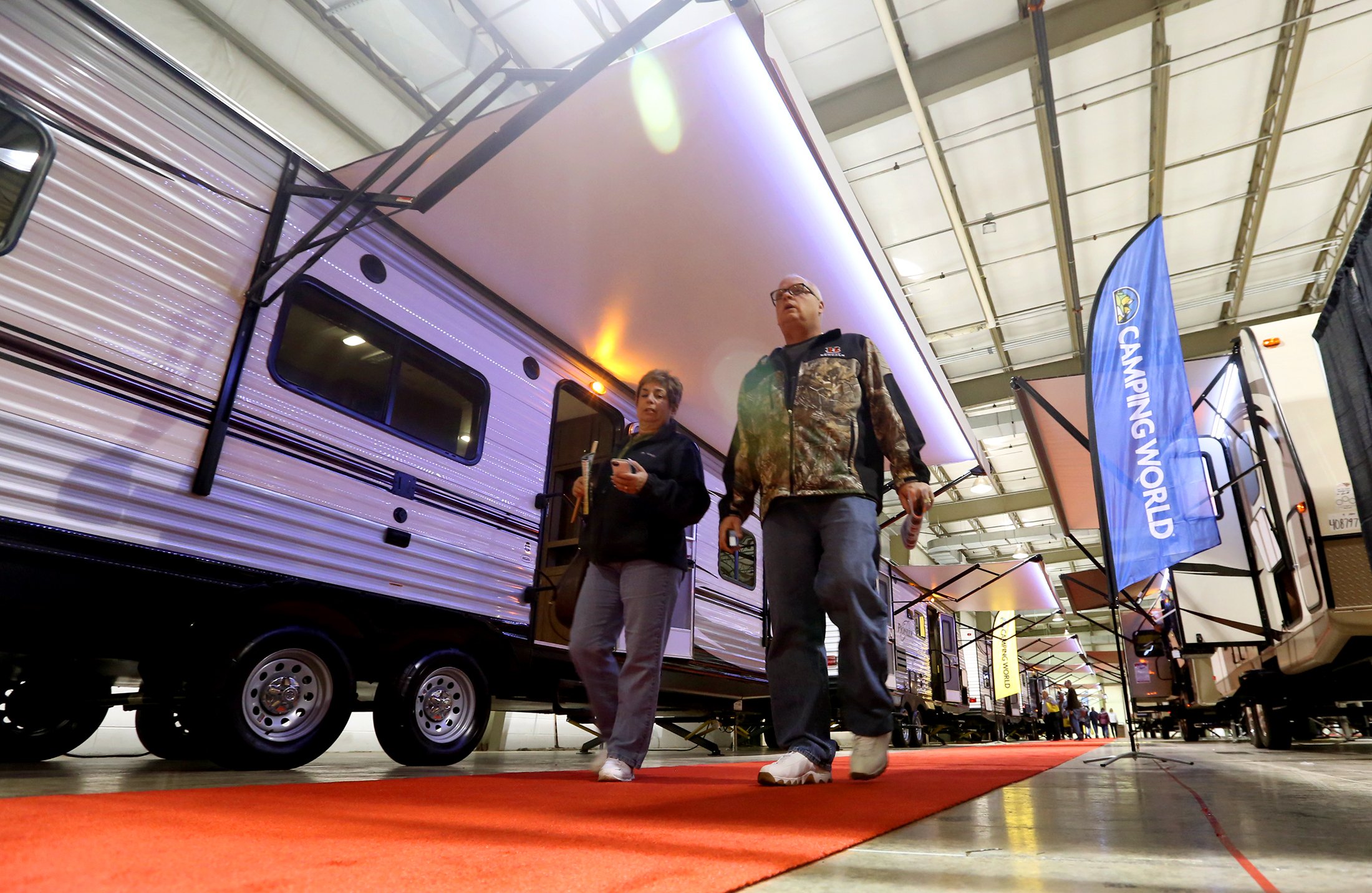 The Cincinnati-Dayton RV Super Show will continue through Monday at Airport Expo Center in Vandalia. The show features the latest models of recreational vehicles as well as parts and accessories. The hours today are 10a.m. to 8 p.m.; Sunday 10 a.m. to 5 p.m. and Monday 10 a.m. to 4 p.m. LISA POWELL / STAFF