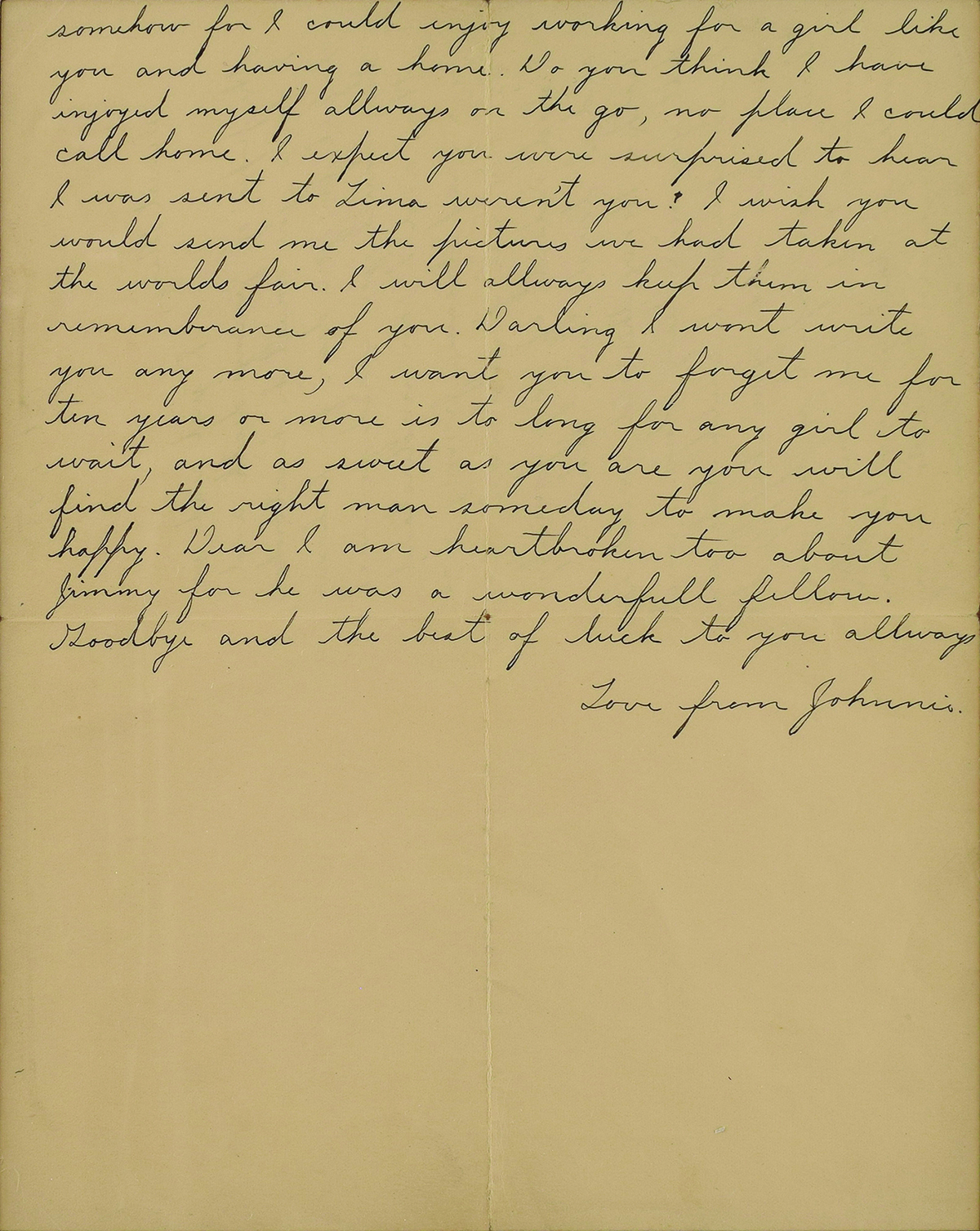 A letter written by the gangster John Dillinger to the Dayton woman he loved, Mary Longnacker, went up for bid by RR Auction.