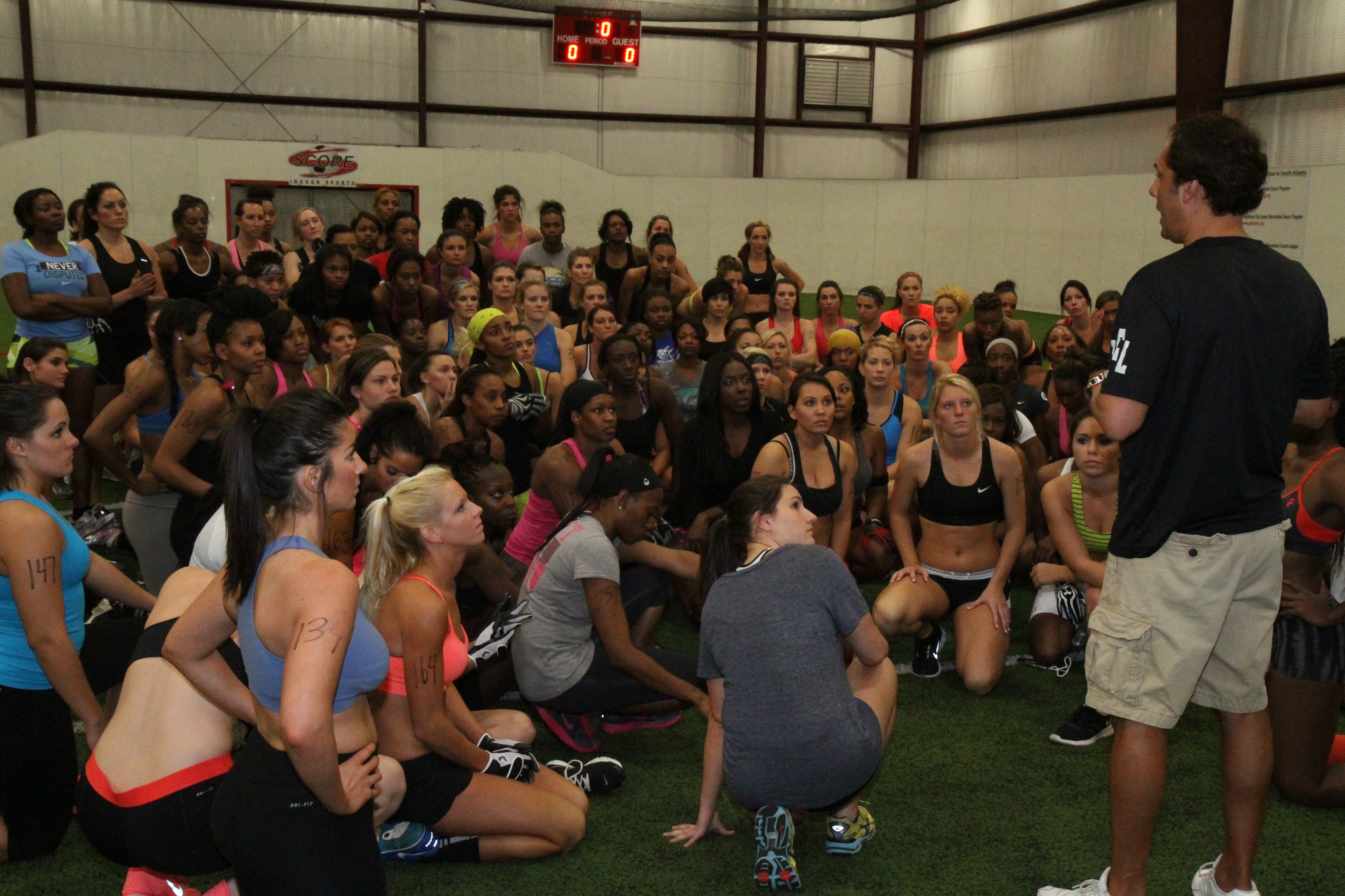 Lingerie Football League tryouts