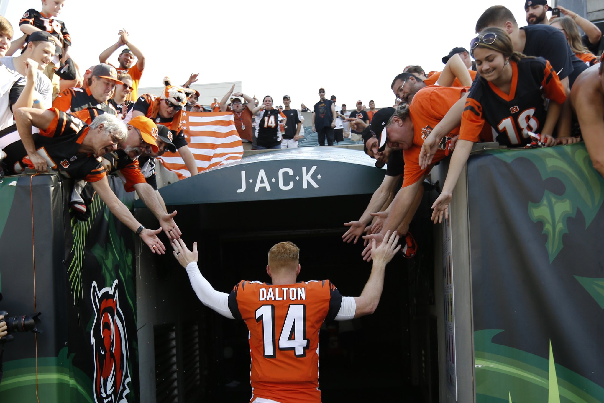 Andy Dalton's wife says farewell to the Bengals through fans