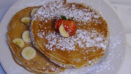 "Big as your plate" pancakes are a specialty at Blueberry Cafe in Bellbrook. (Source: Facebook)
