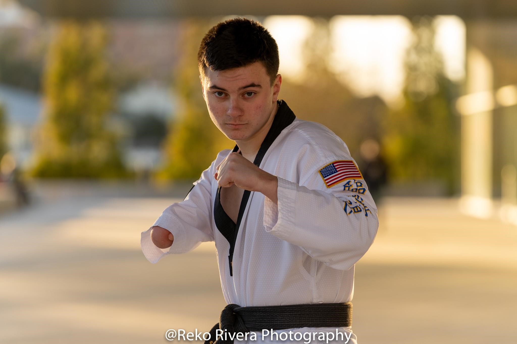 Austin Osner, 15, of Fairfield, won a gold medal at the AAU Taekwondo National Championships at the MGM Grand in Las Vegas. PHOTO BY REKO RIVERA PHOTOGRAPHY